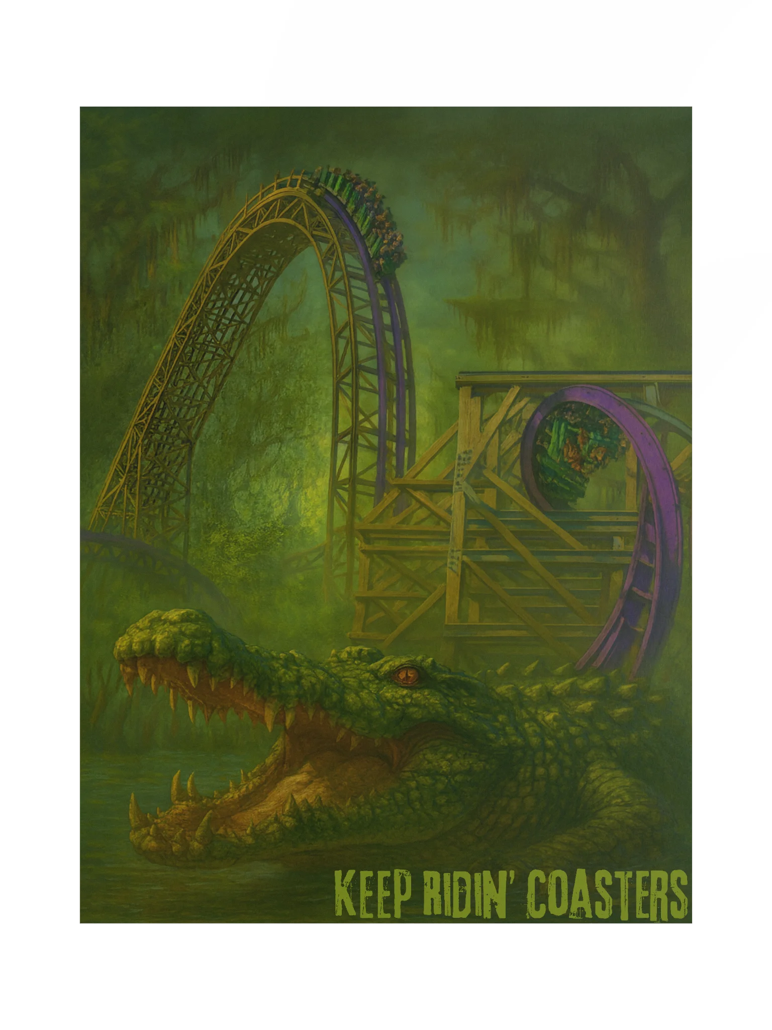 Gwazi Hybrid Keep Ridin' Coasters Poster | 18x24" product image (1)