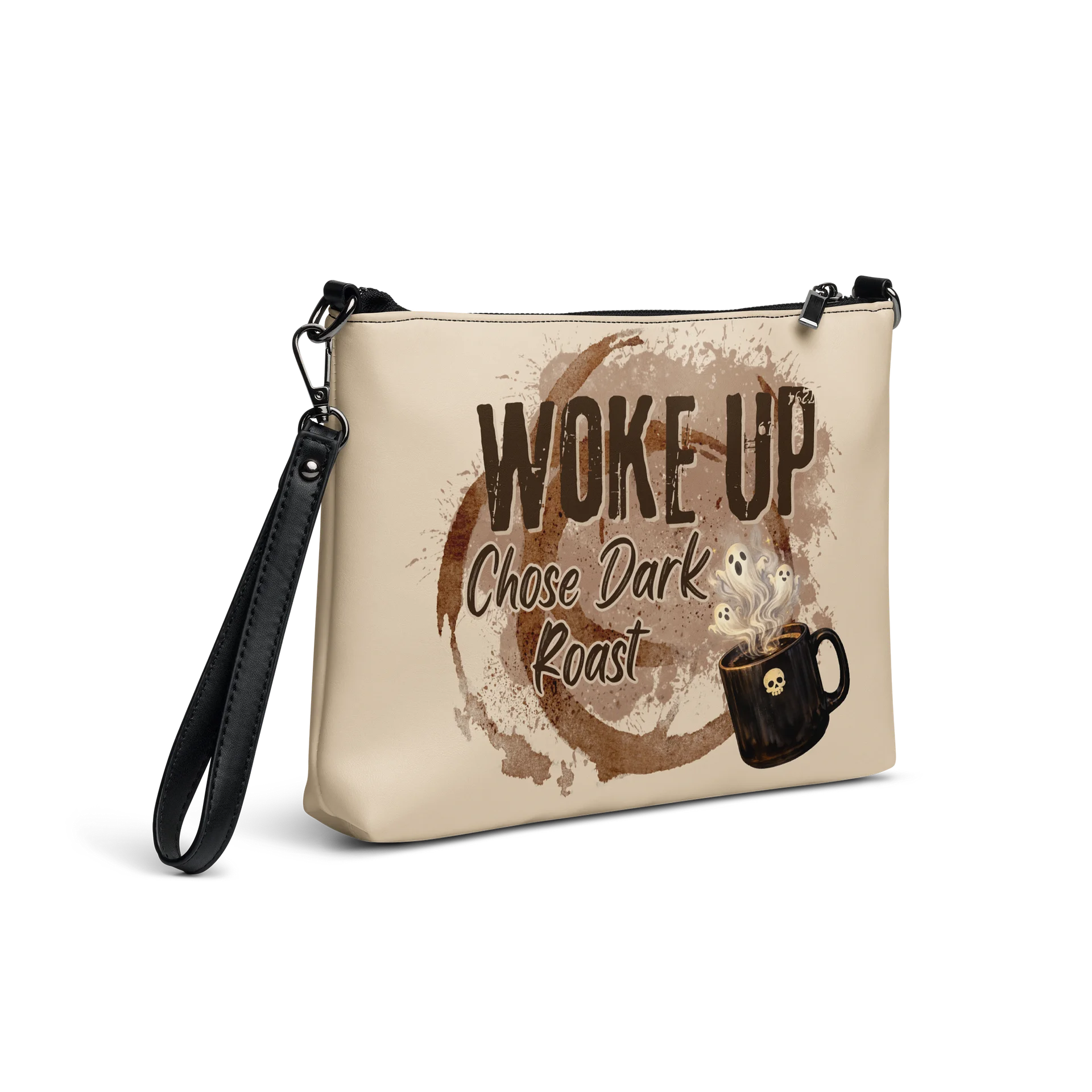 Woke Up. Chose Dark Roast. Witchy Coffee Crossbody Bag product image (6)
