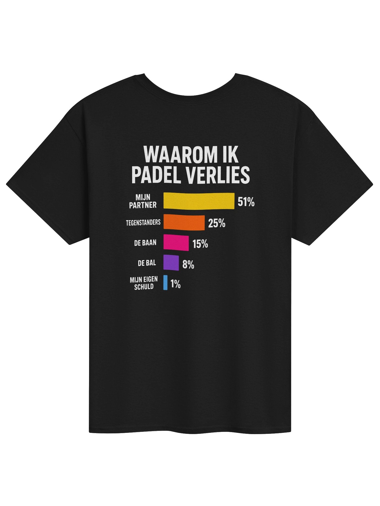 Waarom Ik Padel Verlies | Grappige Padel Shirt Nederlands product image (1)