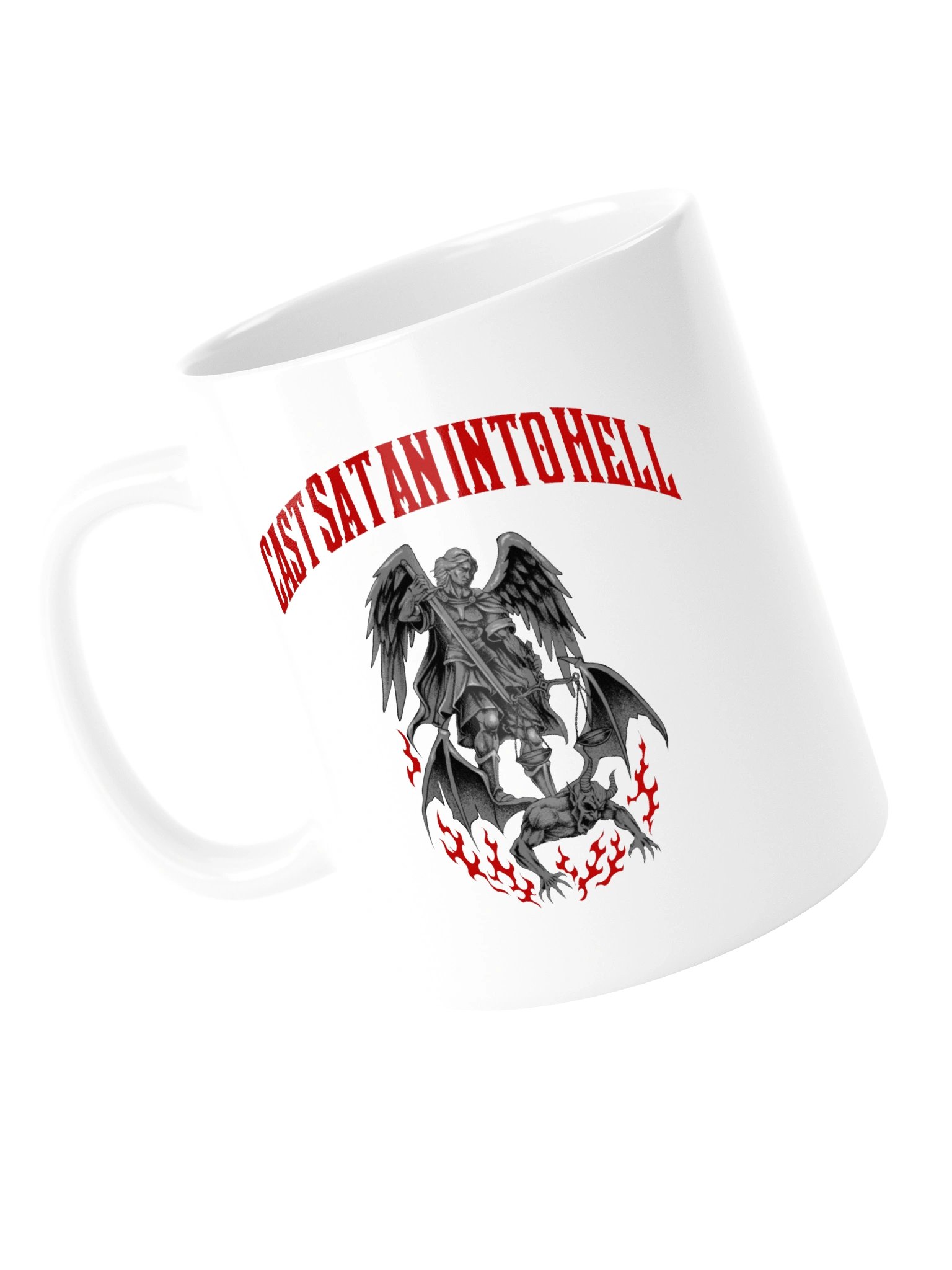 Cast Satan into Hell Metacore Saint Michael NEW - white Mug product image (13)