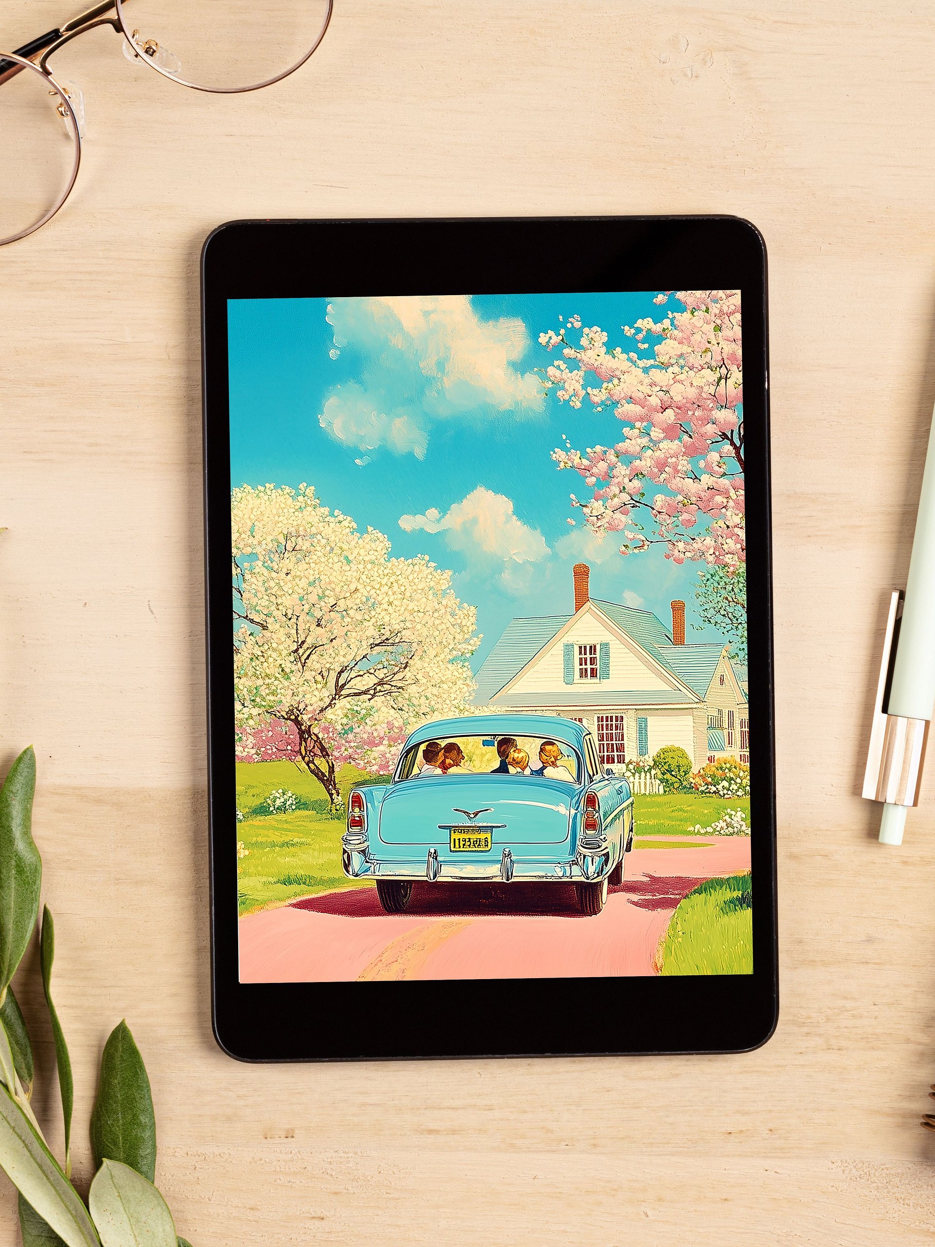 Blooming Beauties & Spring Breeze | 200+ Vintage-Style Digital Art Collection - Digital Download for Posters, Wallpapers & Decor product image (3)
