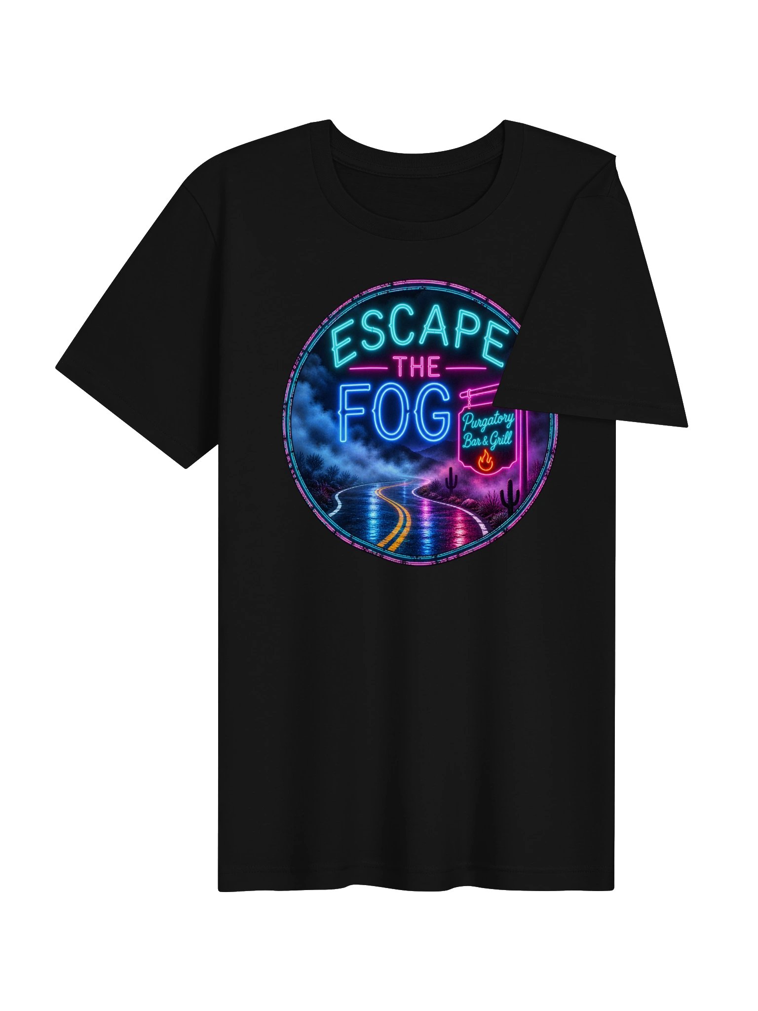 Escape the Fog Neon Desert Tee product image (36)