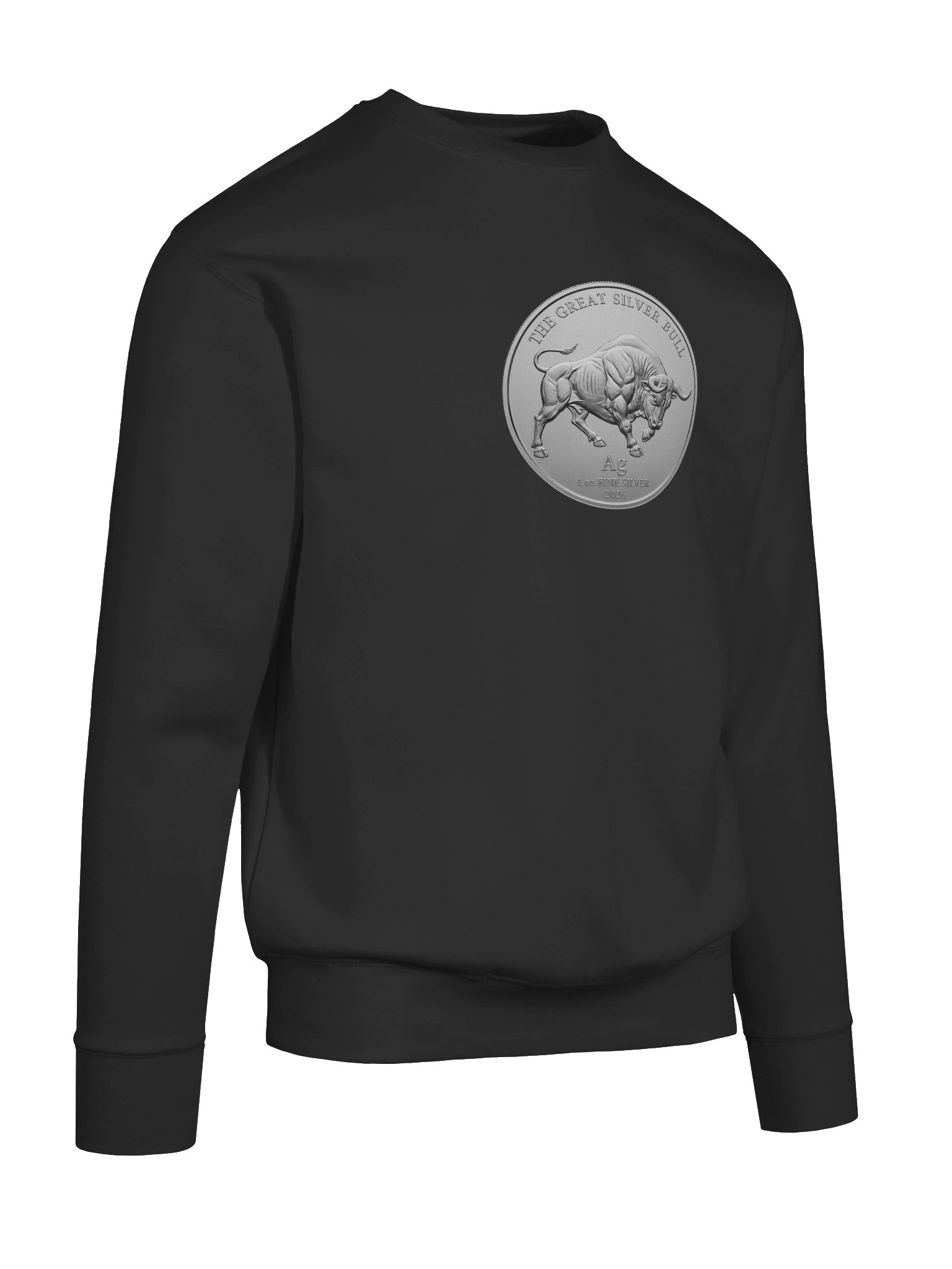 The Great Silver Bull Coin Crew-Neck Sweater product image (10)