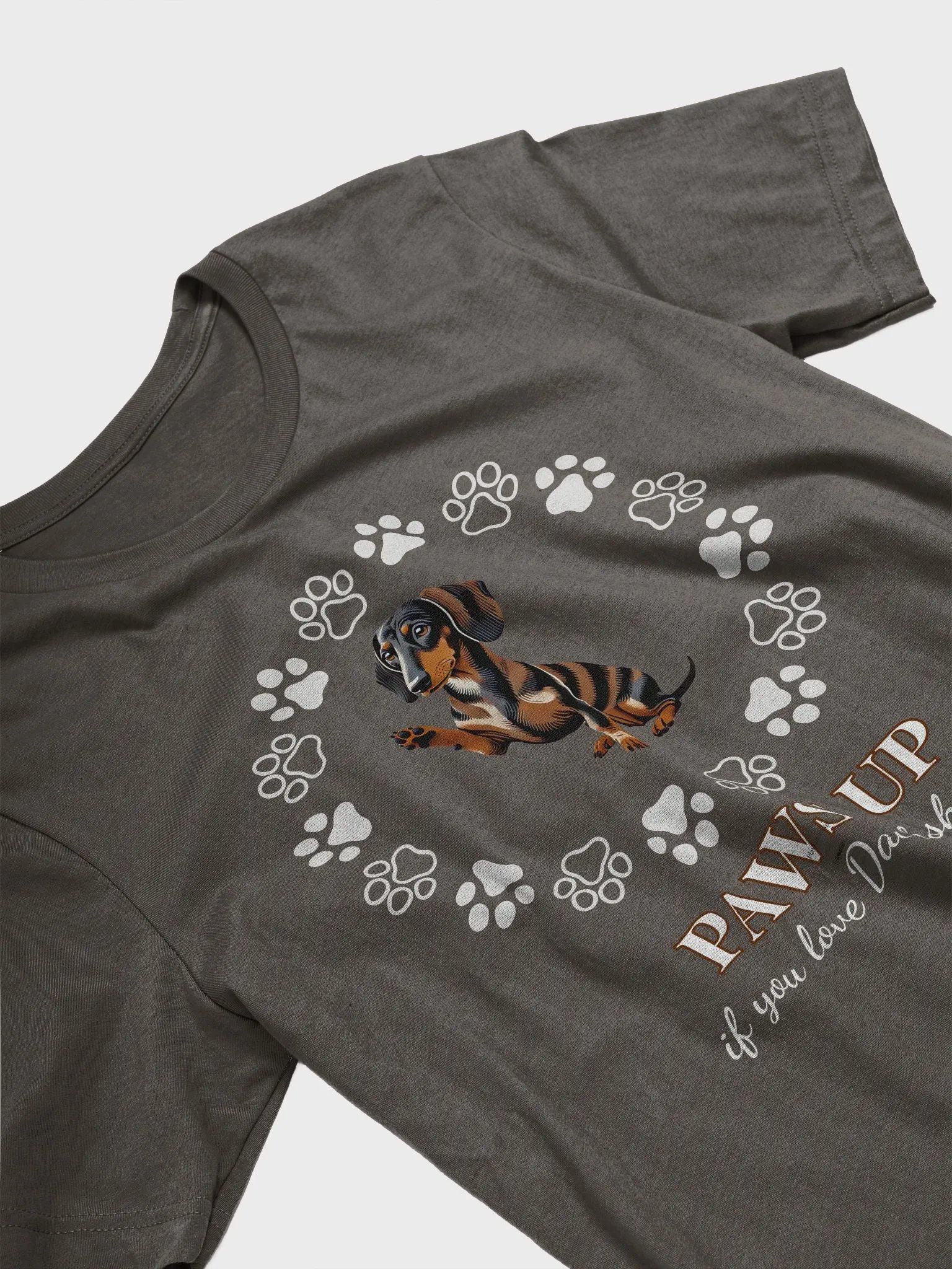Paws Up If You Love Dachshunds T-Shirt product image (3)