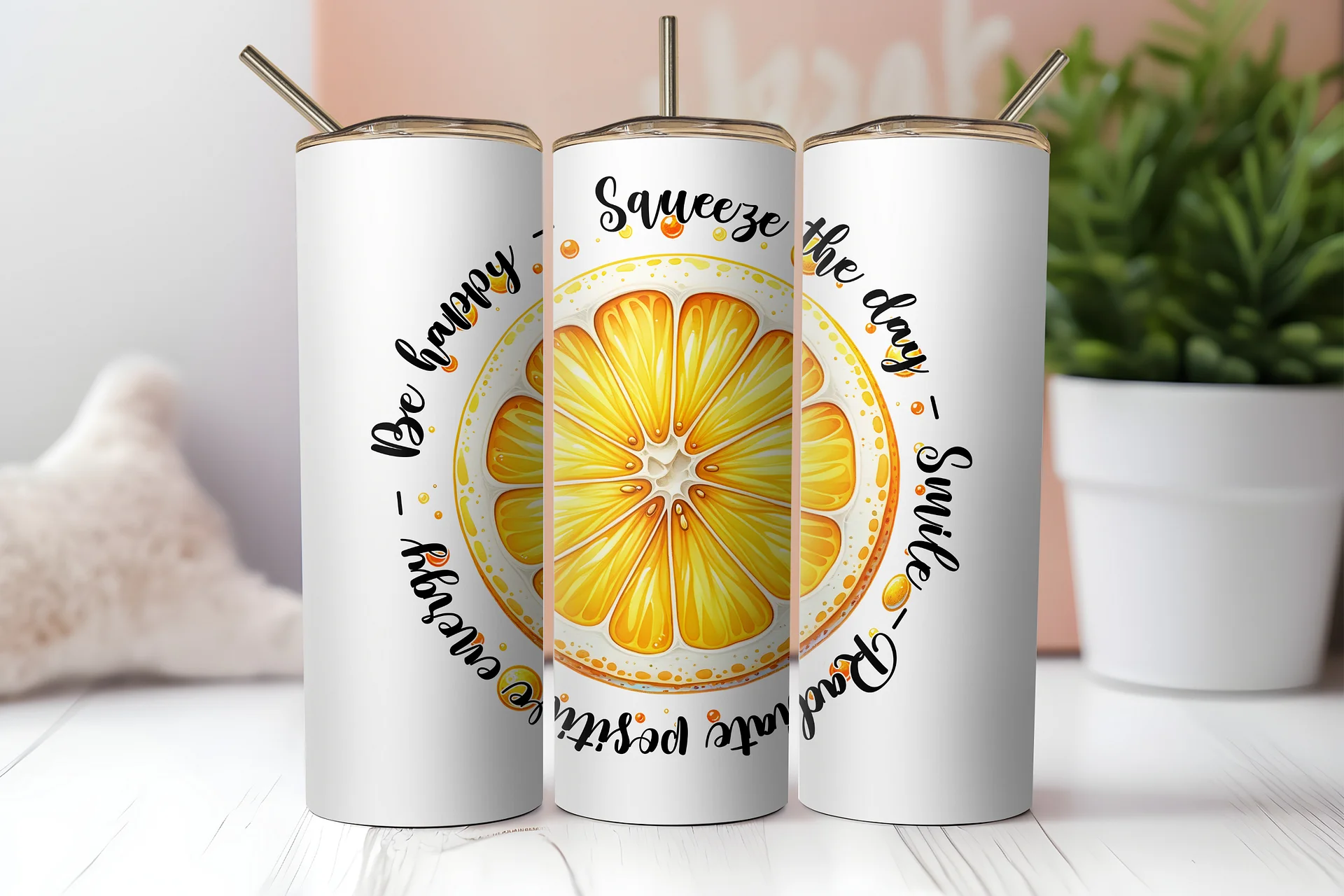 Citrus Slice Tumbler: Squeeze the Day with Joy! product image (2)