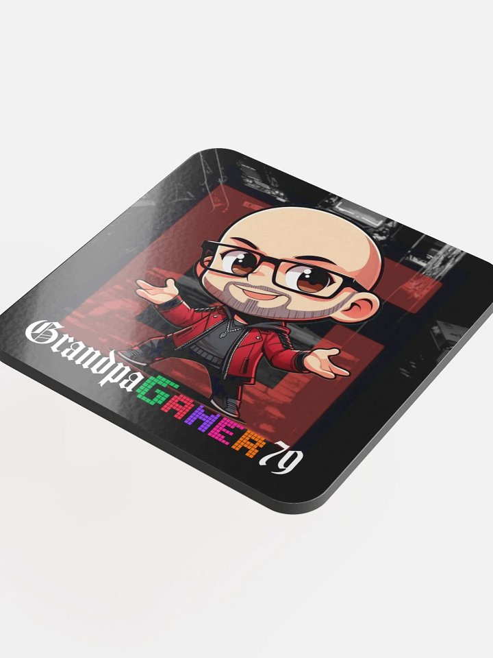 Grandpa Gamer 79 Coaster - Pixelated Edition product image (1)