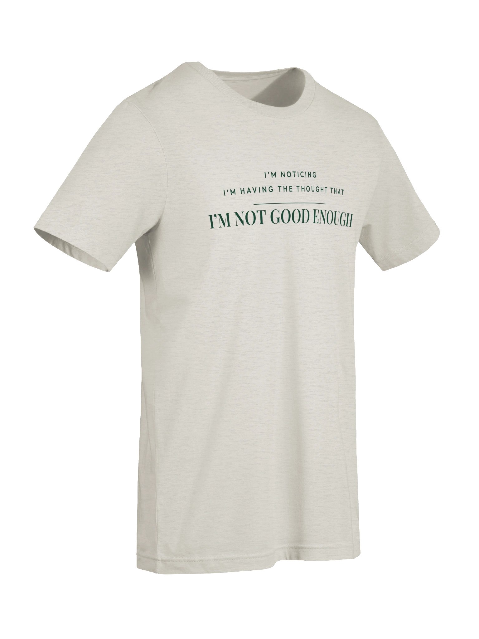 Mindset Evolution — The Noticing Tee (Heather Dust) product image (7)