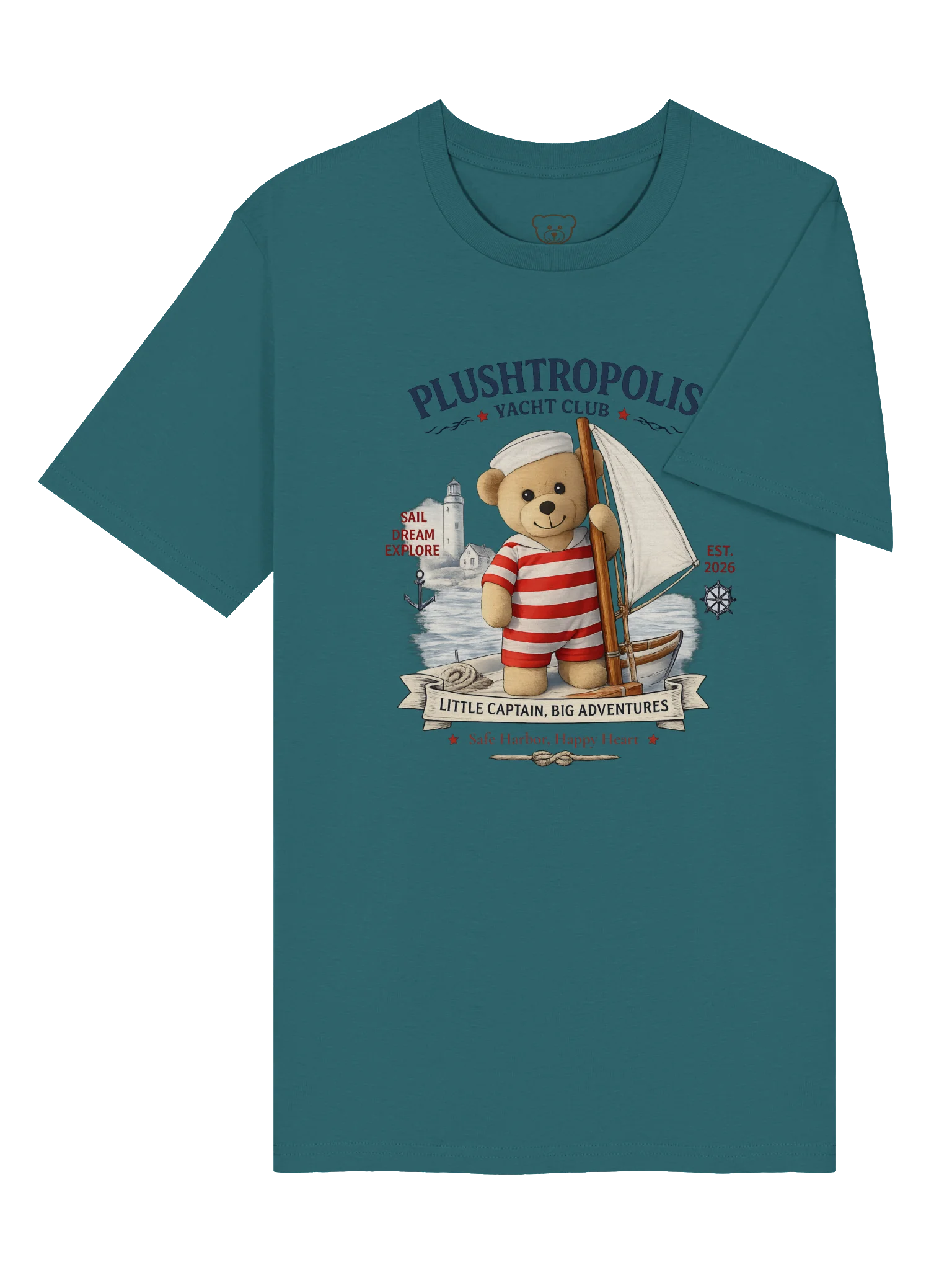 Plushtropolis Yacht Club Organic Cotton T-Shirt (Unisex) product image (6)