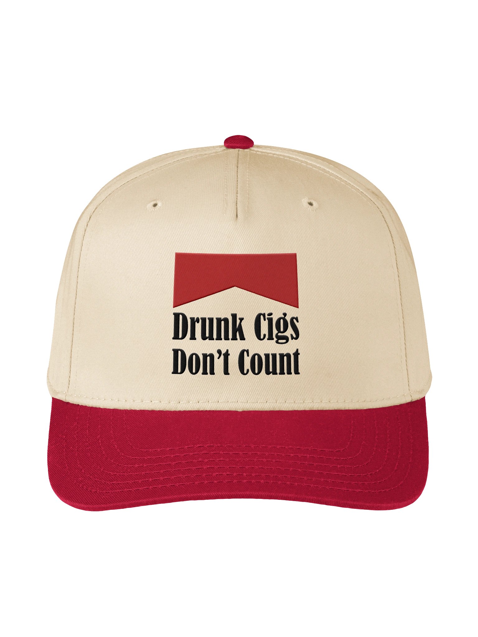 Drunk Cigs Dont Count Embroidered Snapback Hat product image (2)