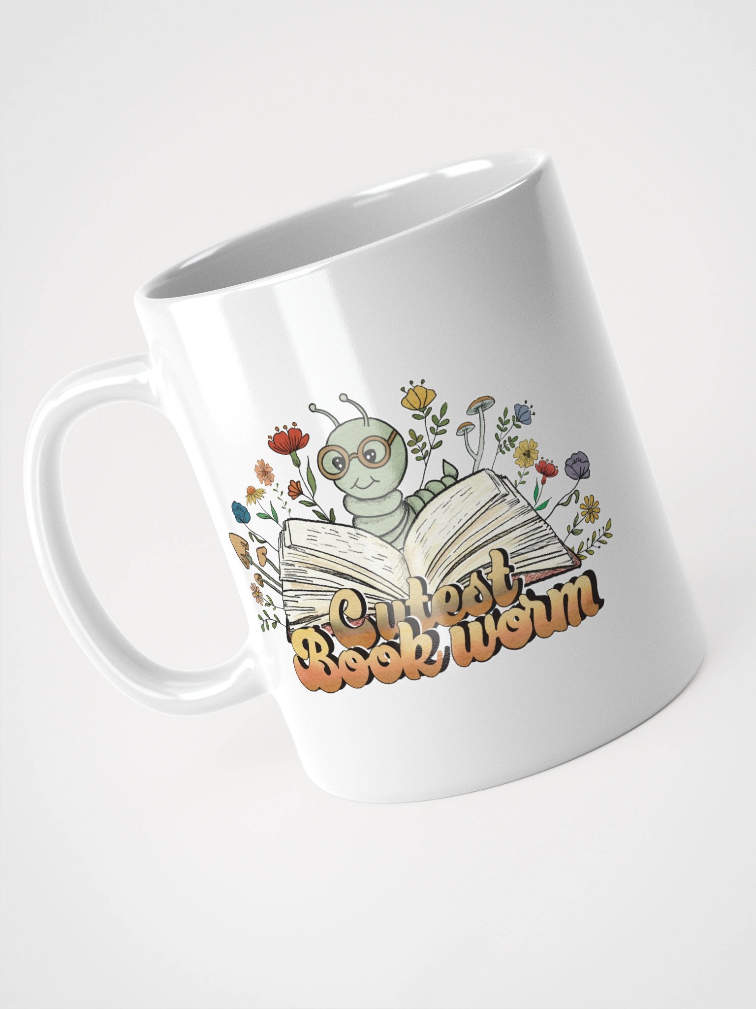 Cutest Bookworm Mug – Whimsical Book Lover Gift product image (9)