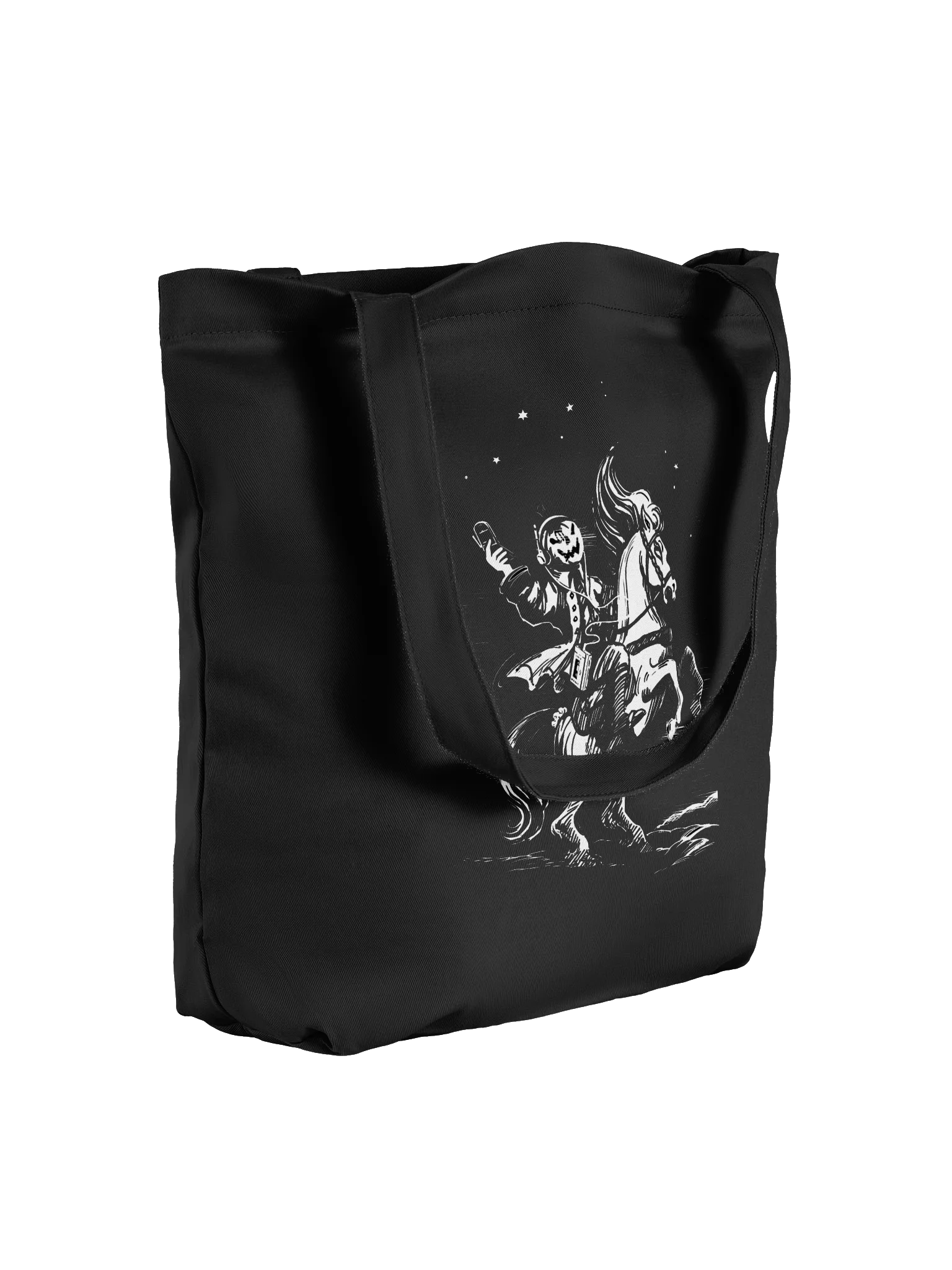 "Sleepy Hollow, 1998" Woodcut Horseman Tote product image (4)