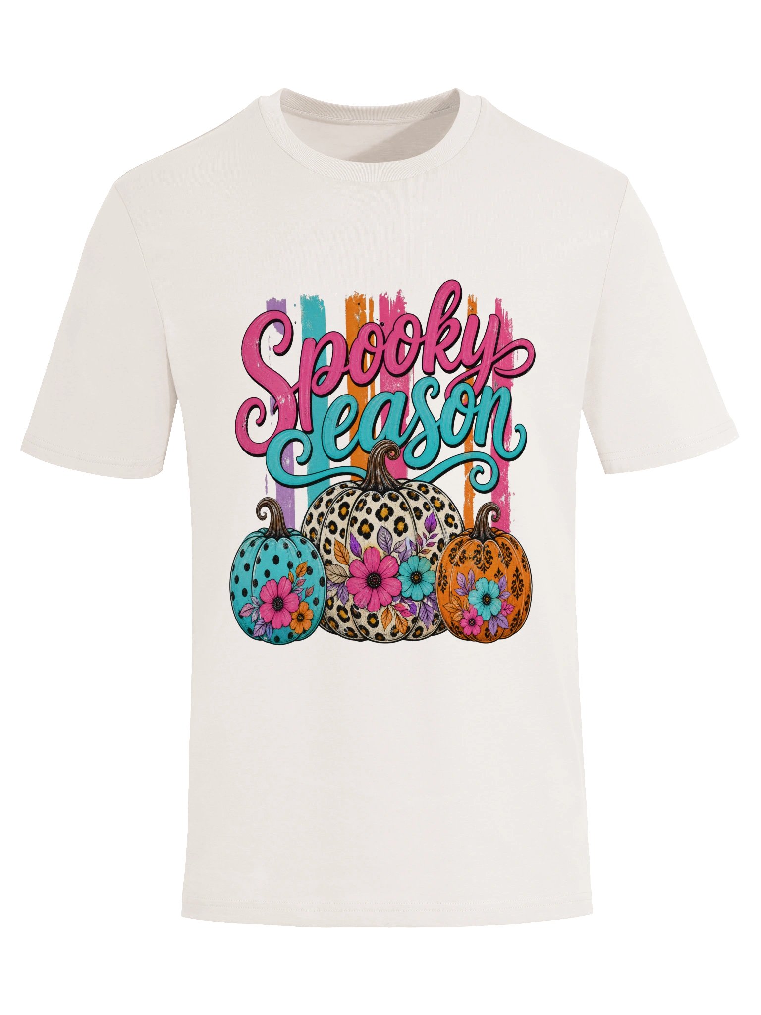 Spooky Season Leopard Pumpkin T-Shirt | Cute Halloween Graphic Tee | Cozy Fall Shirt | Autumn Pumpkin Tee | Unisex Halloween Shirt product image (2)