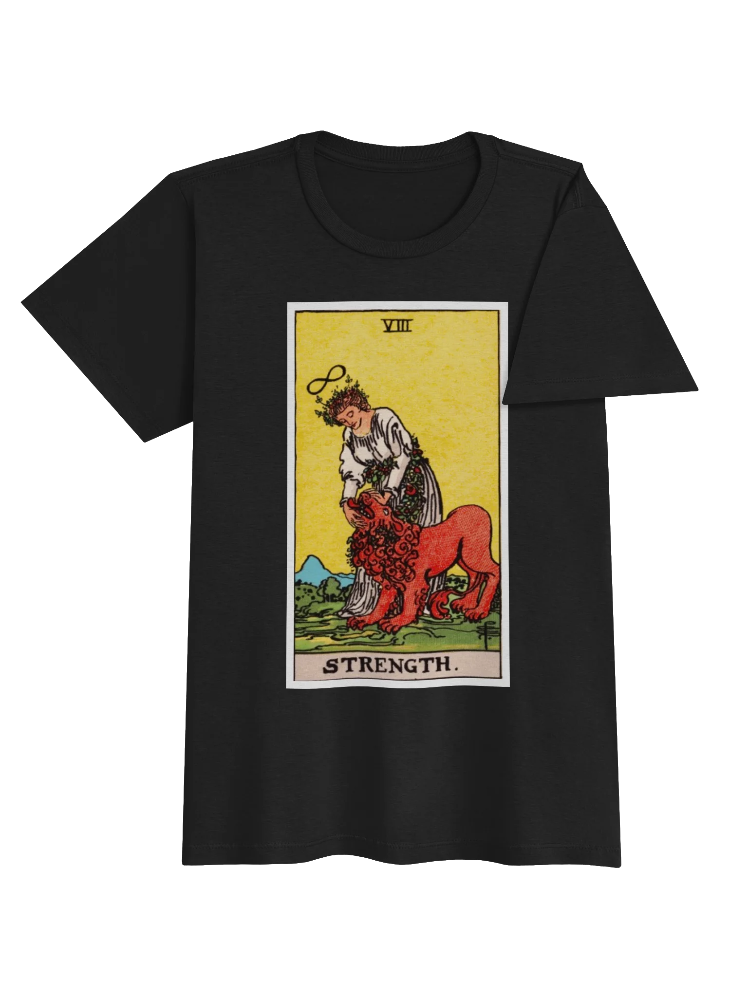 Strength Tarot Woman and Lion Tee product image (17)