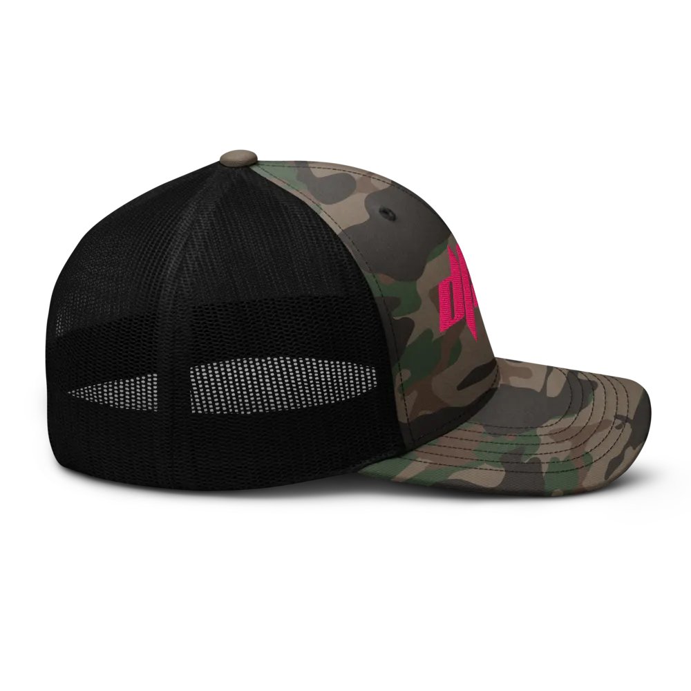 DTAC Pink Stylized Trucker Hat product image (5)