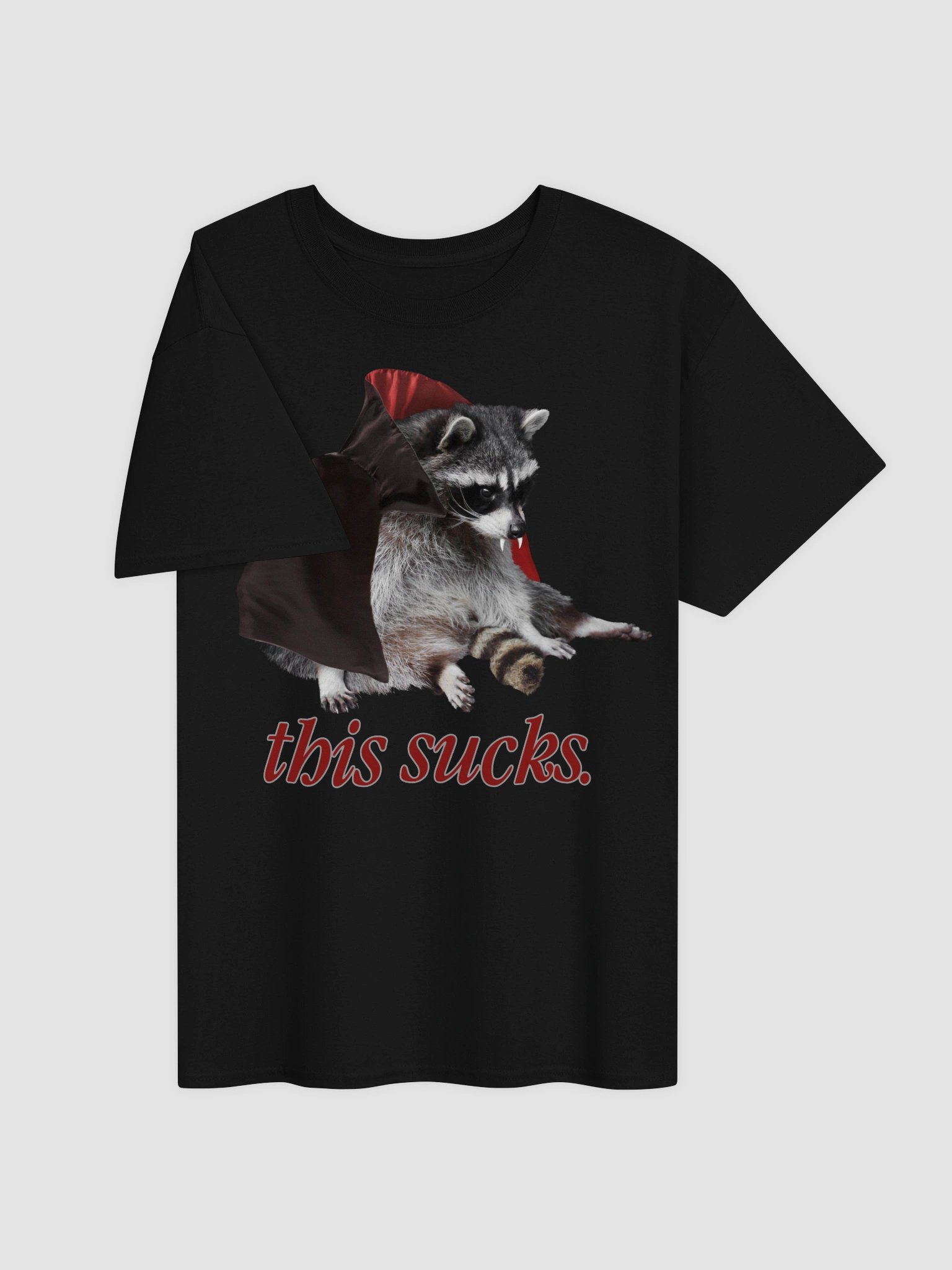 This Sucks - Halloween vampire raccoon t-shirt product image (47)