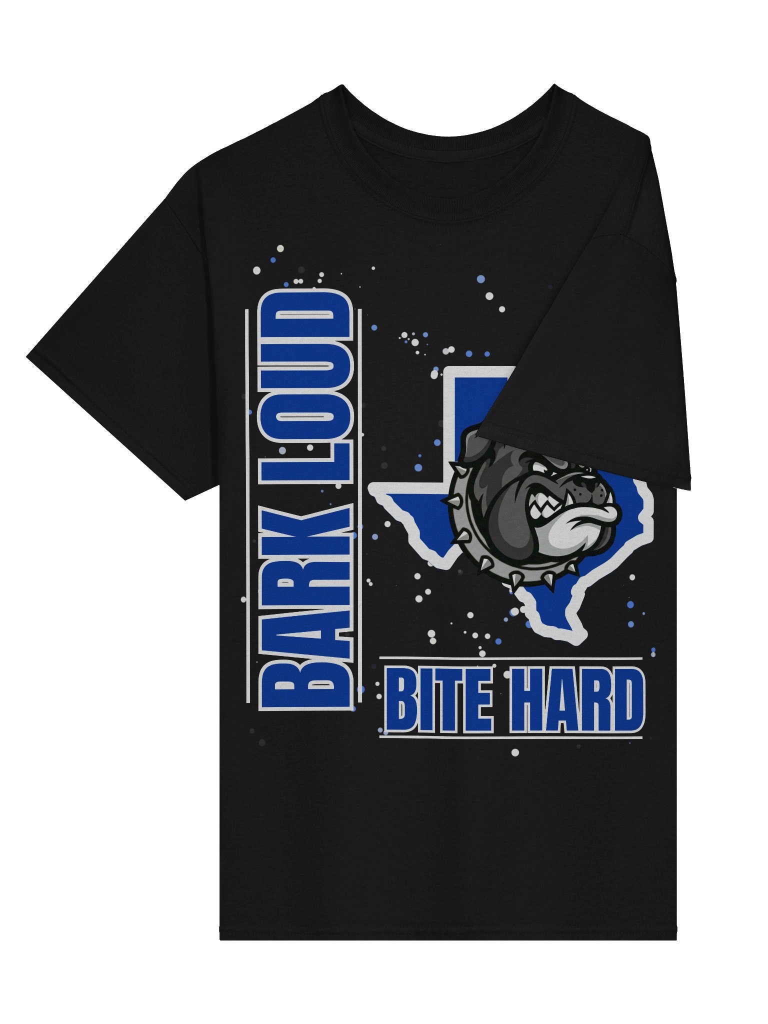 Bark Loud Spirit Tee - White on Blue [READ DESCRIPTION FOR CUSTOMIZATION] product image (25)