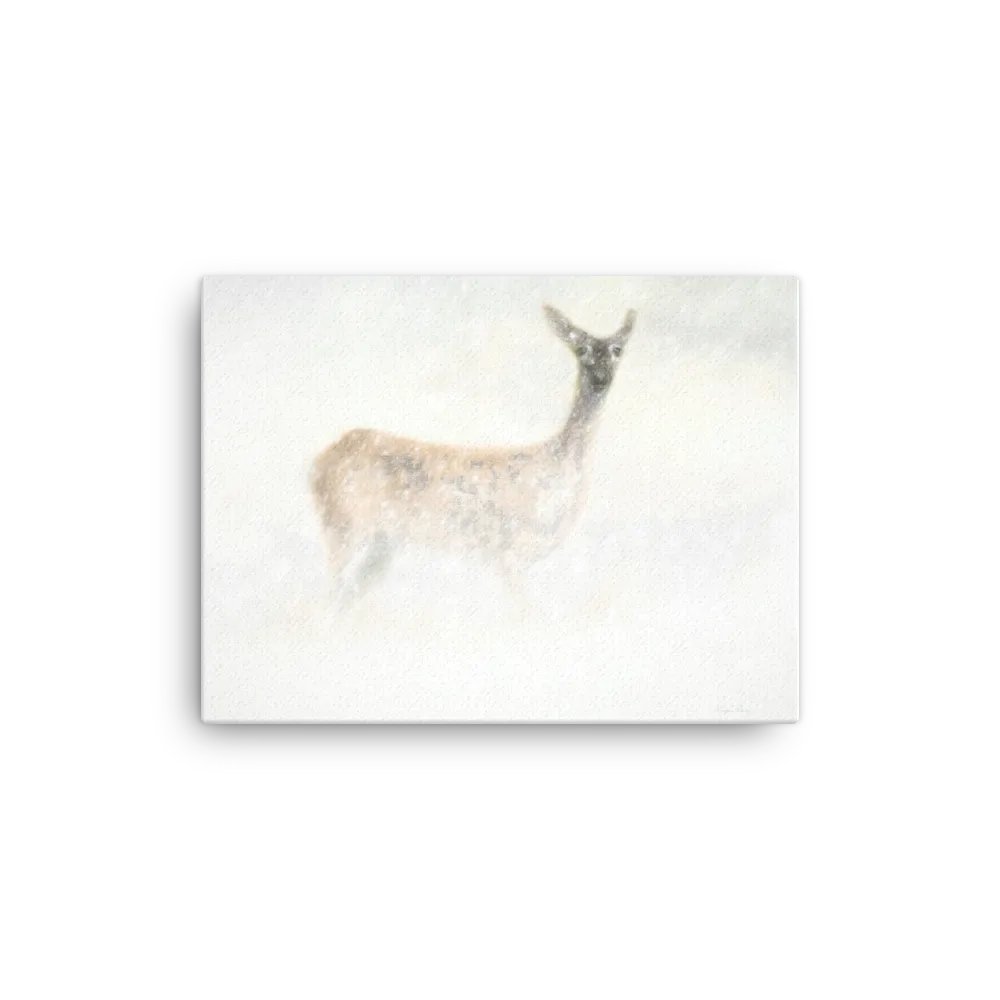Deer In The Snow Canvas product image (1)
