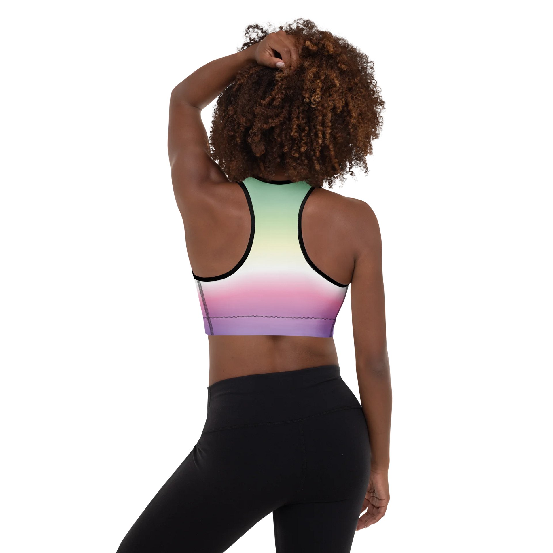 Genderfae Pride Gradient Padded Sports Bra product image (2)