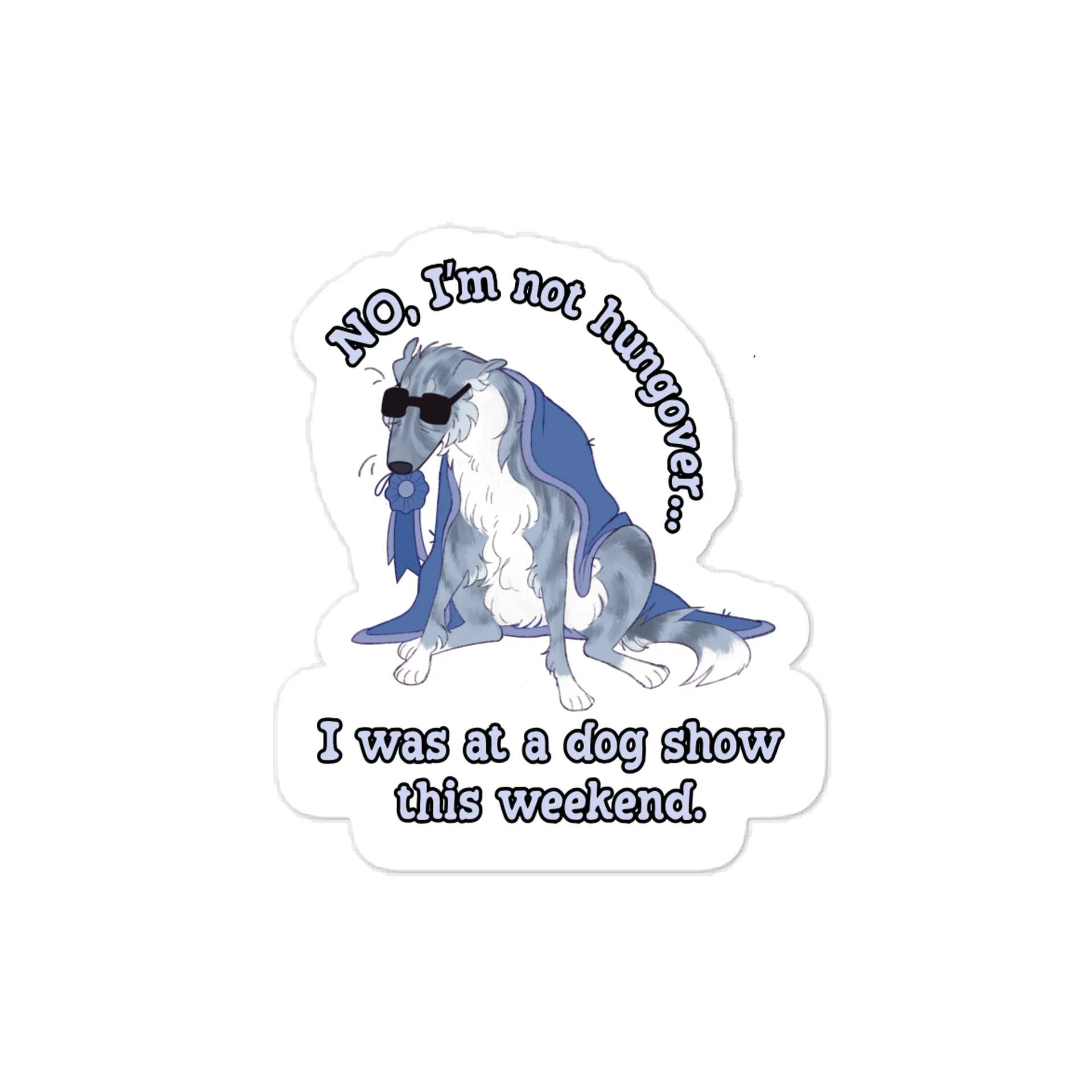 Dog Show Hangover - Silver Brindle Rosette product image (1)