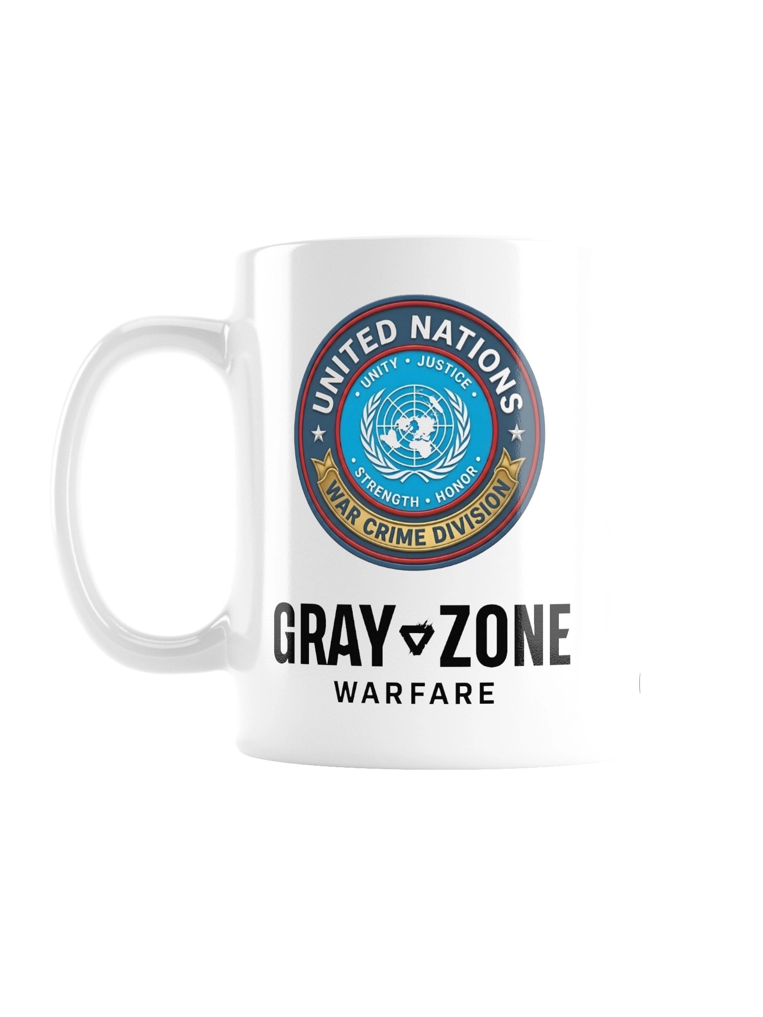 UNWCD/MSS White Mug - Black GZW product image (1)
