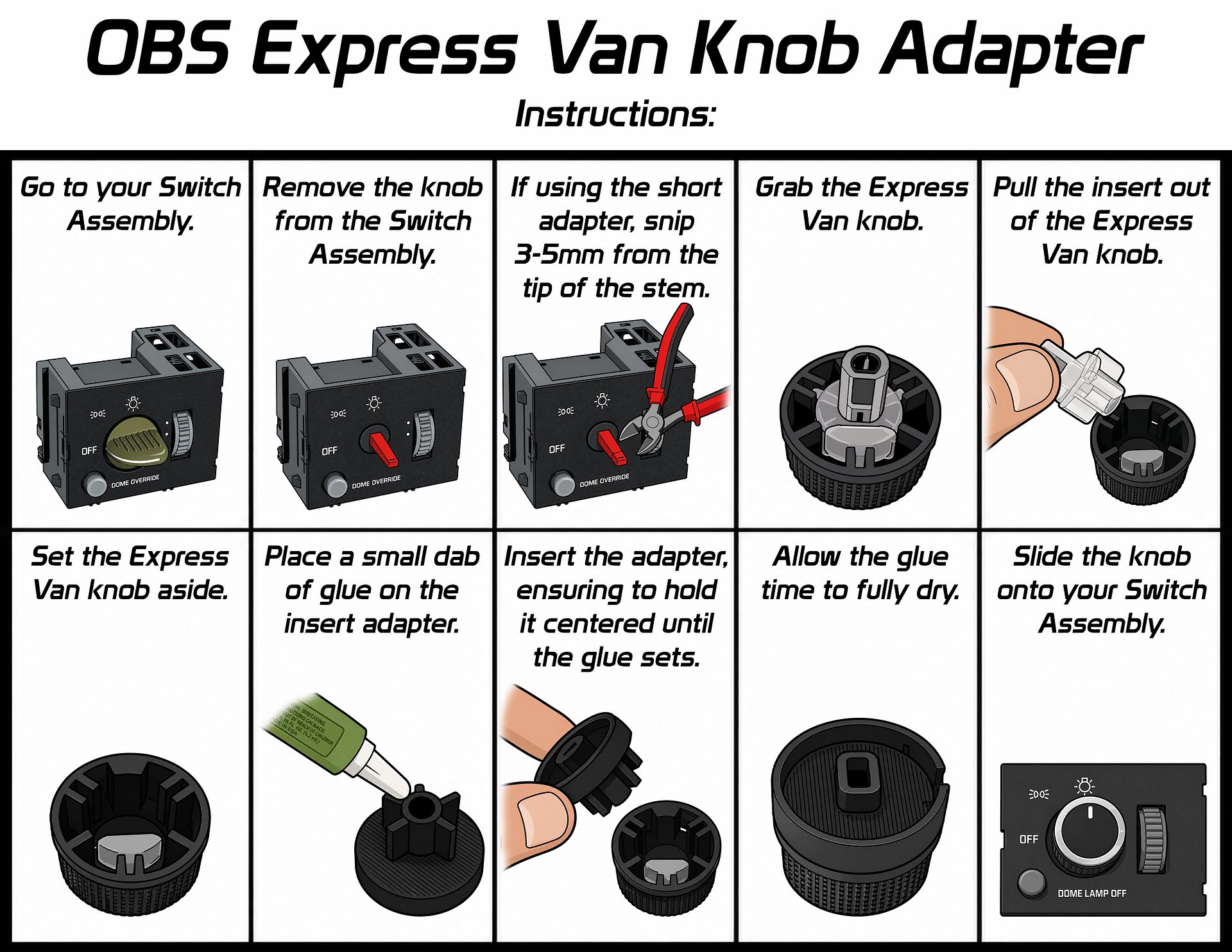 OBS Express Light Switch/Knob product image (3)