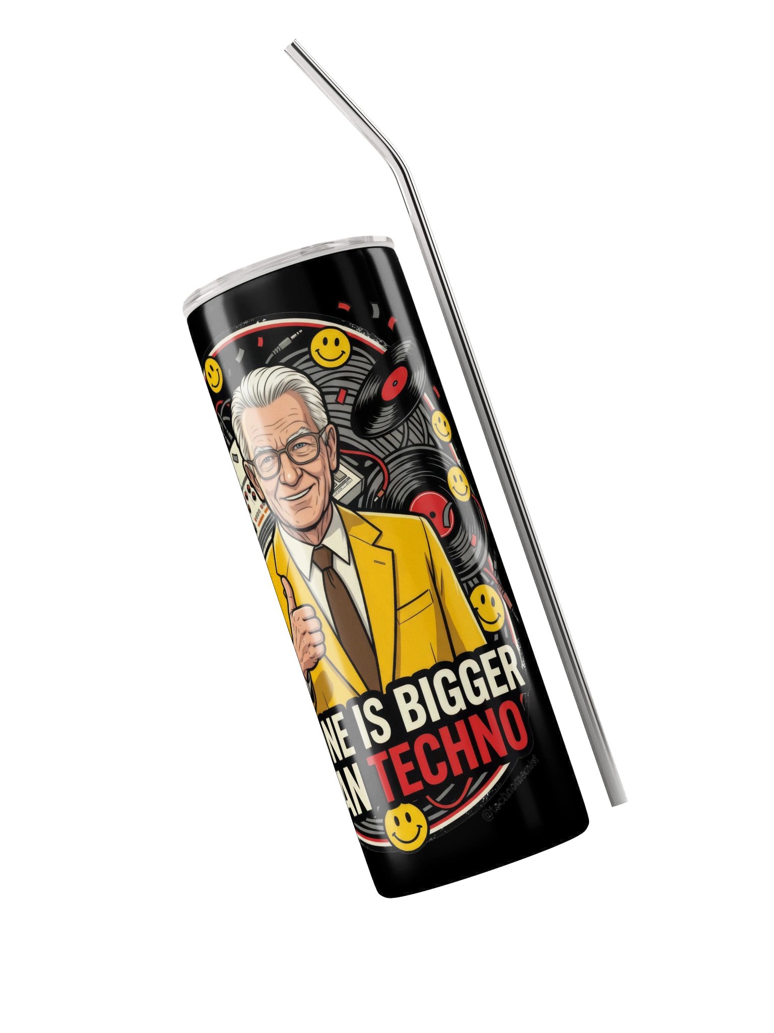 No One Is Bigger Than Techno Water Bottle product image (3)