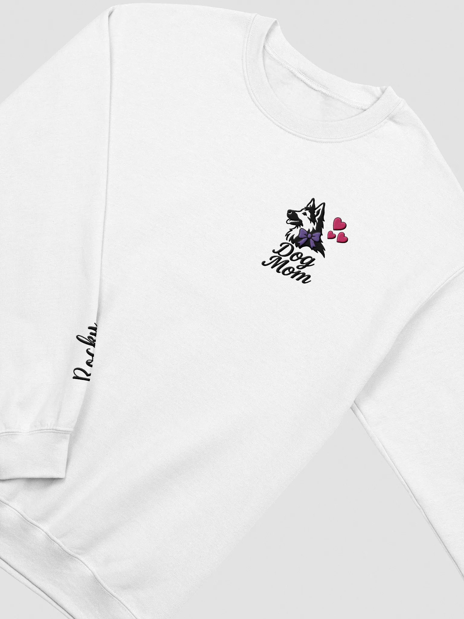 DOG MOM / SWEATSHIRT WITH PERSONALIZED NAME / EMBROIDERED product image (1)