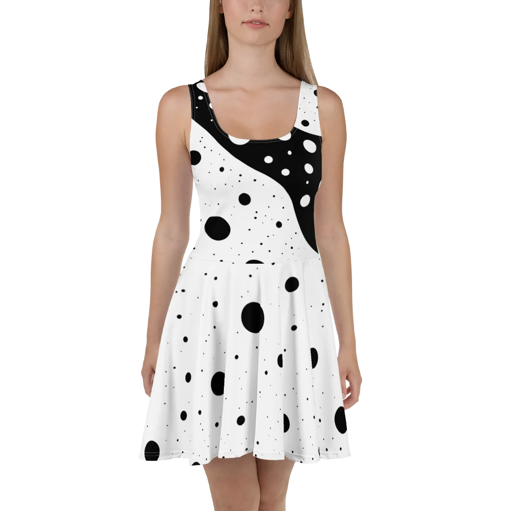 Black Ripple Dot Dress product image (3)