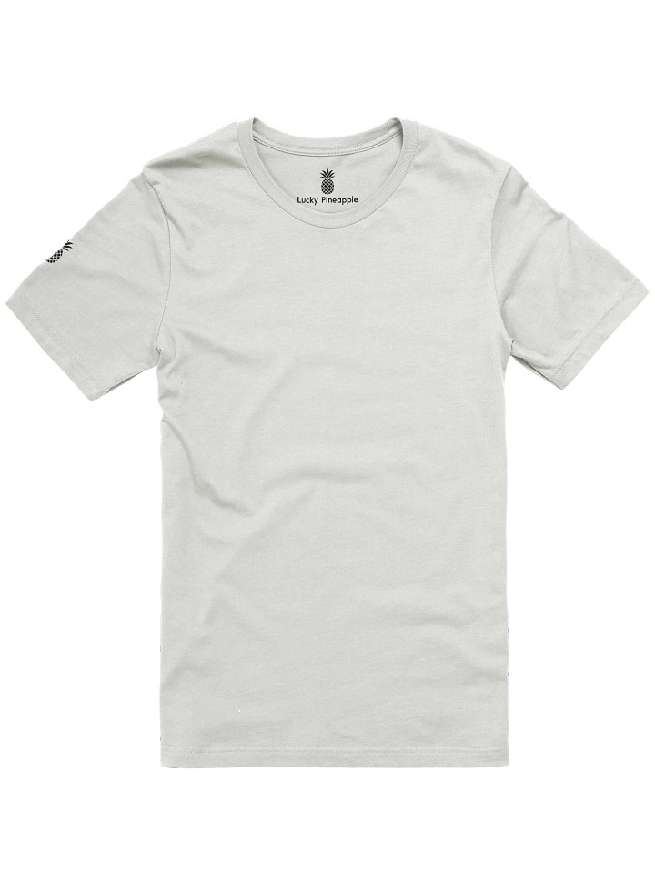 Concert Tee Fit Lucky Pineapple® Minimalist Sleeve Solid Color Unisex T-Shirt (White, Nude, & Soft Gray Colors) product image (1)