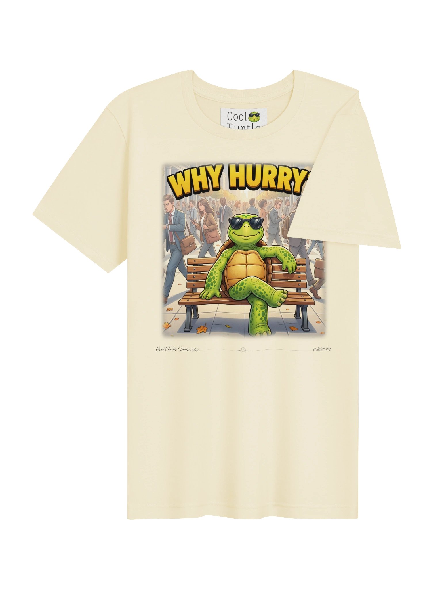WHY HURRY? Cool Turtle Relaxed City Tee product image (2)