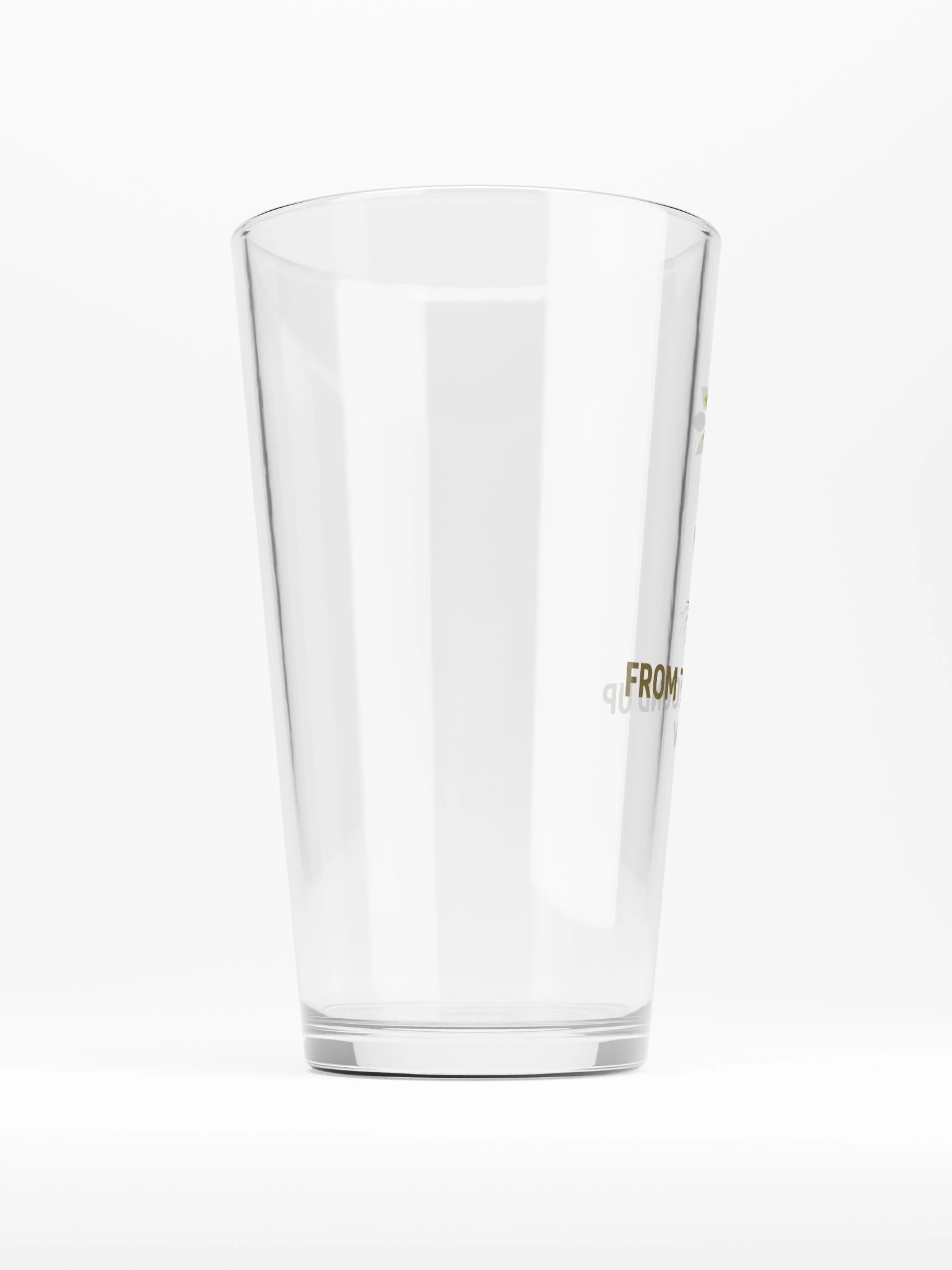 From The Ground Up Pint Glass product image (2)