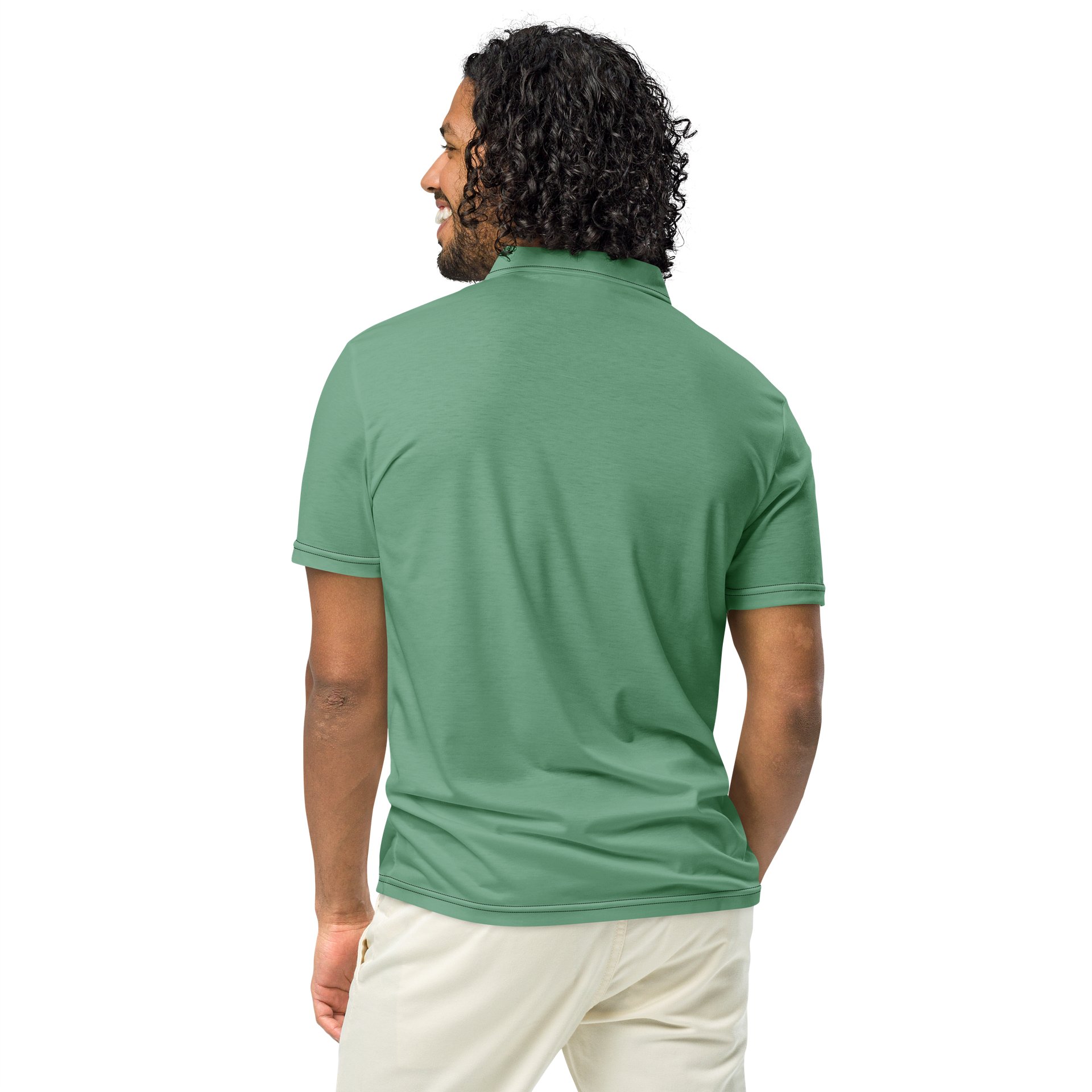 Golf Logo Summer Green Printed Polo product image (6)