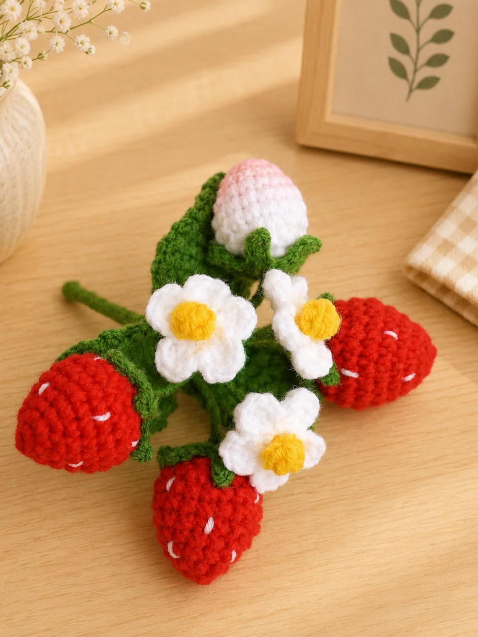 Strawberry Pig Pot Crochet Pattern product image (5)