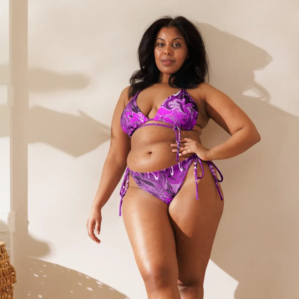Pink Marbled Bikini Set product image (8)