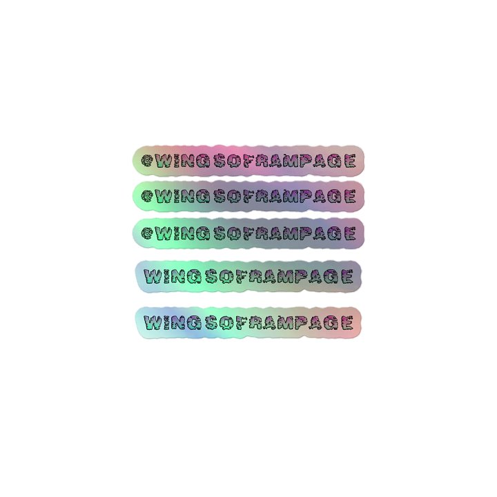 WingsOfRampage Holographic Sticker Sheet product image (1)