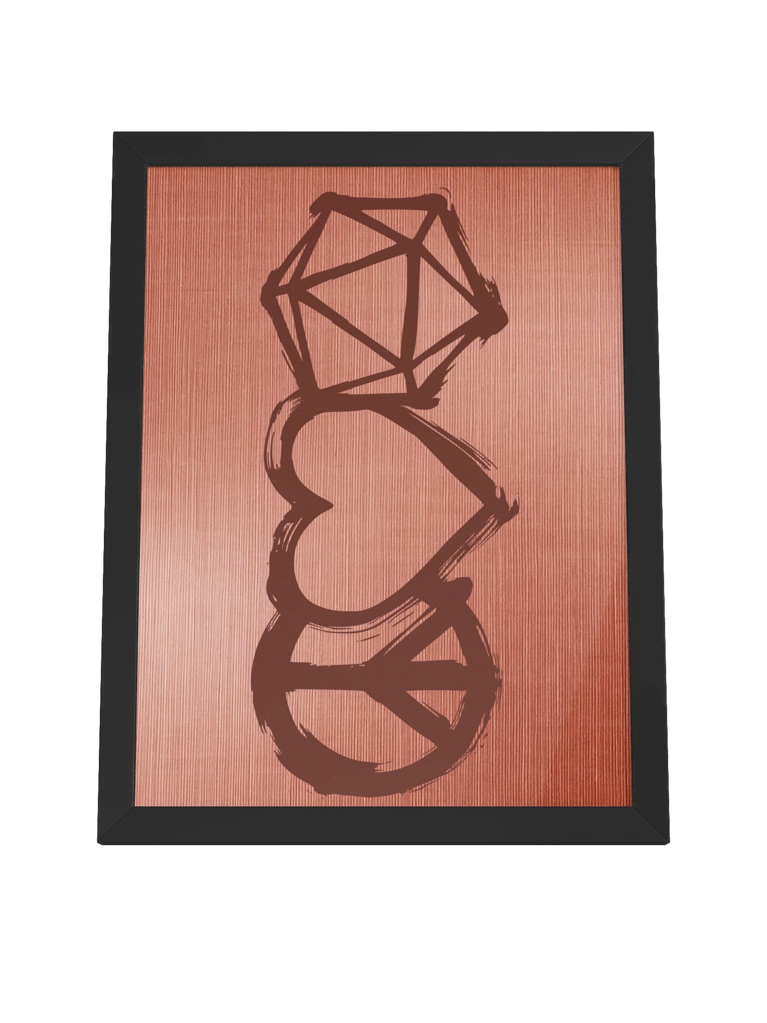 Pink Peace Love D20 Board Game Room Poster - FRAMED product image (14)