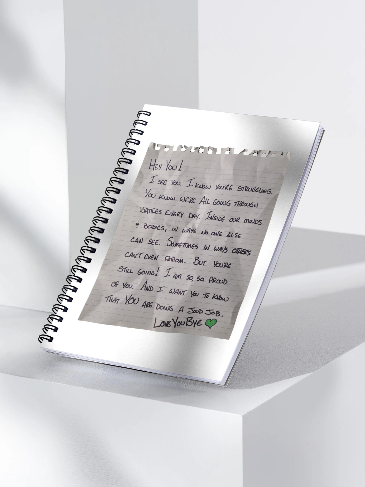 LoveYouBye💚 "Sign Off" Spiral Notebook product image (3)