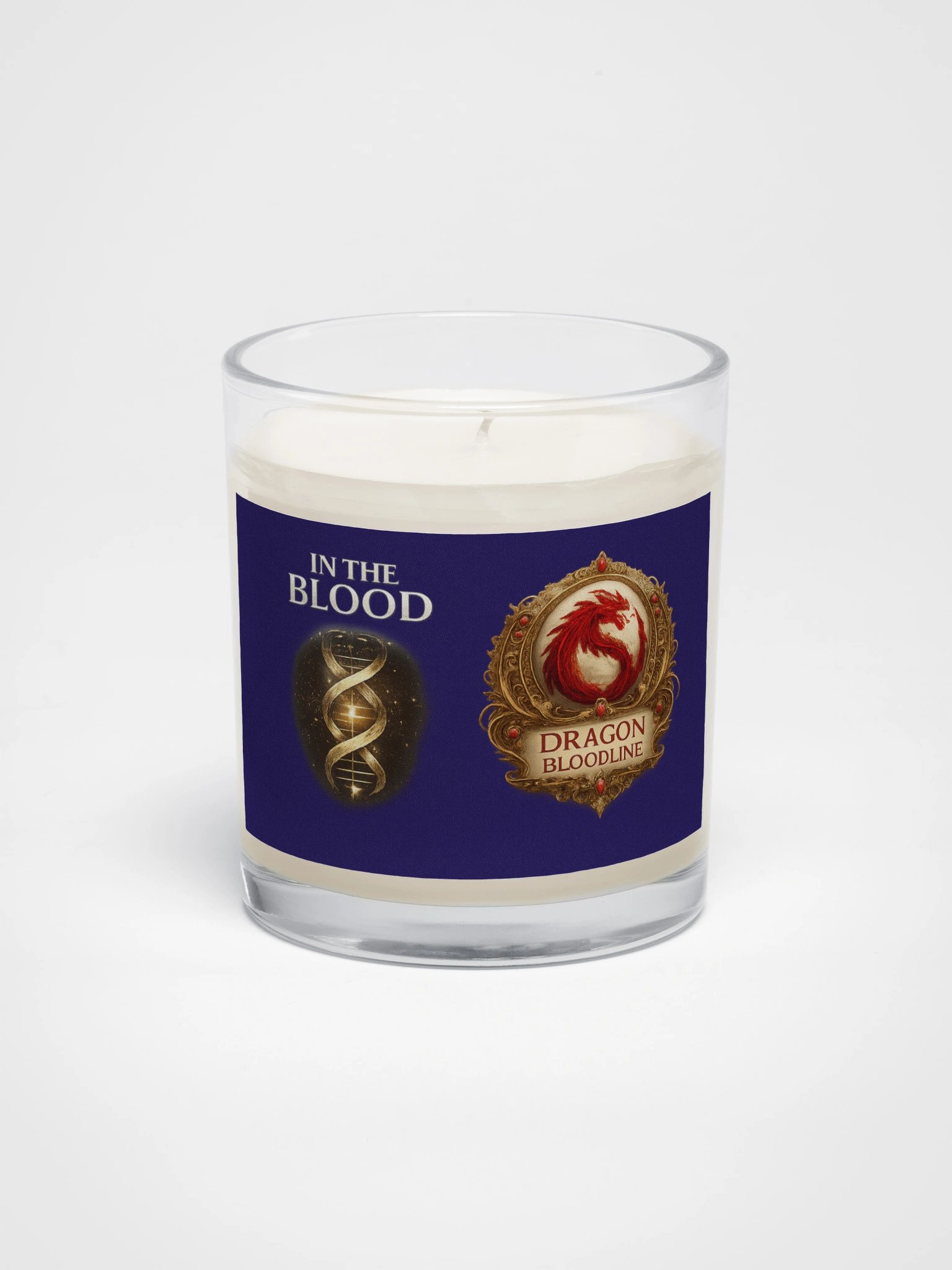 DRAGON BLOODLINE / IN THE BLOOD  SOY WAX CANDLE (BLUE EDITION) product image (1)