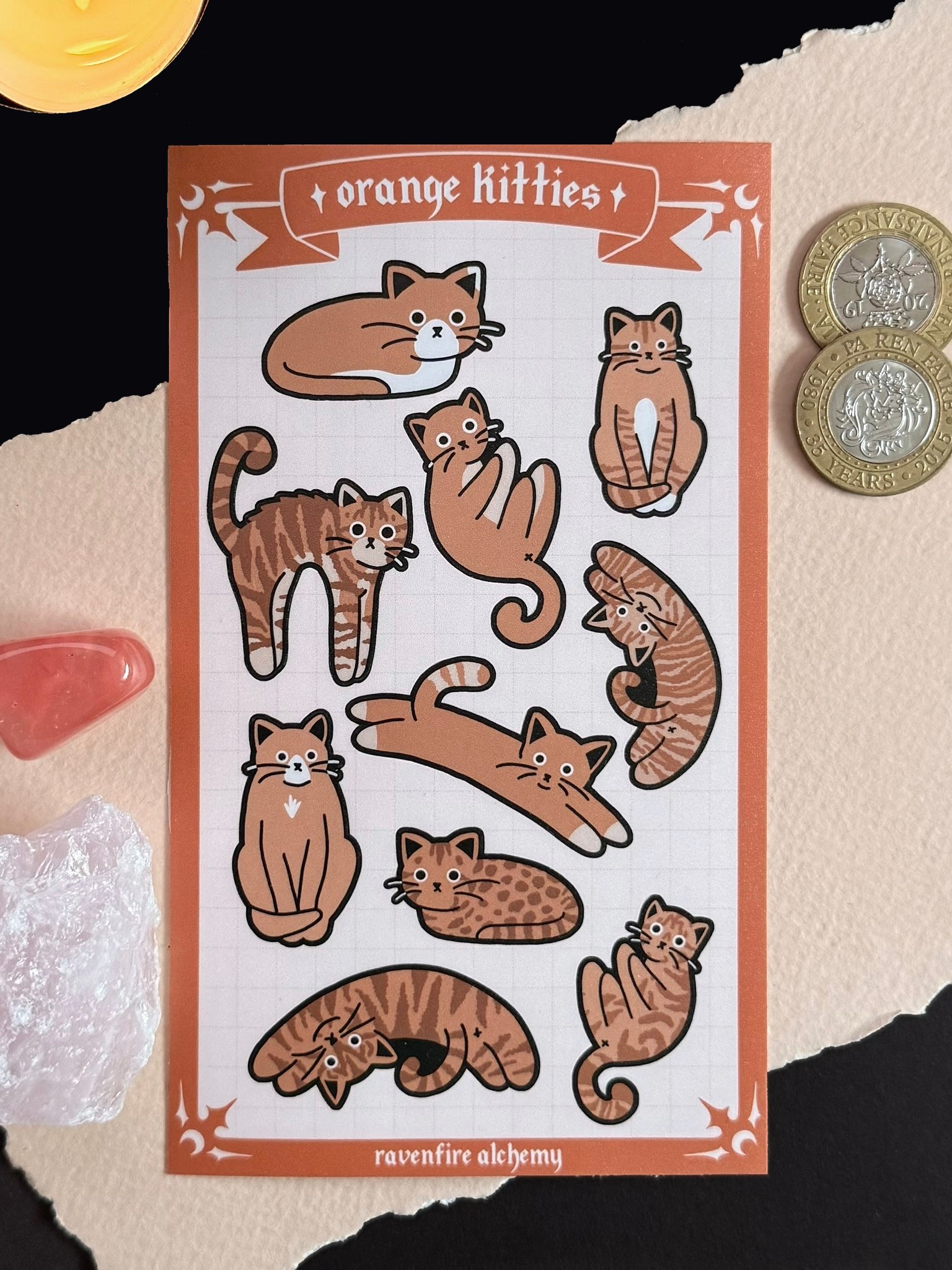Orange Kitties - Sticker Sheet product image (1)