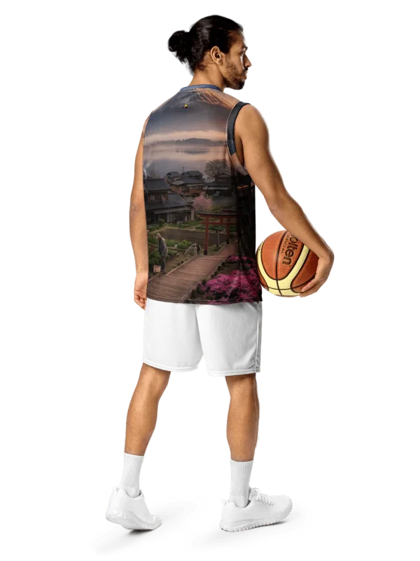 Mount Fuji Recycled Basketball Jersey | Moisture-Wicking UPF 50+ product image (6)