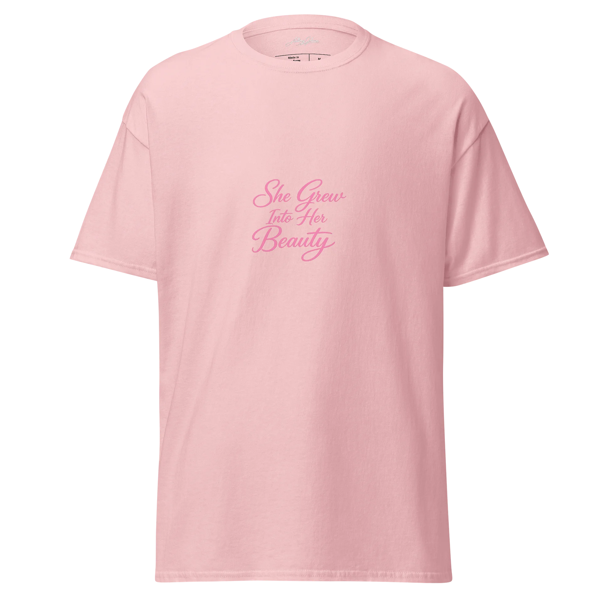 She Grew Into Her Pretty – Feminine Script Tee product image (1)