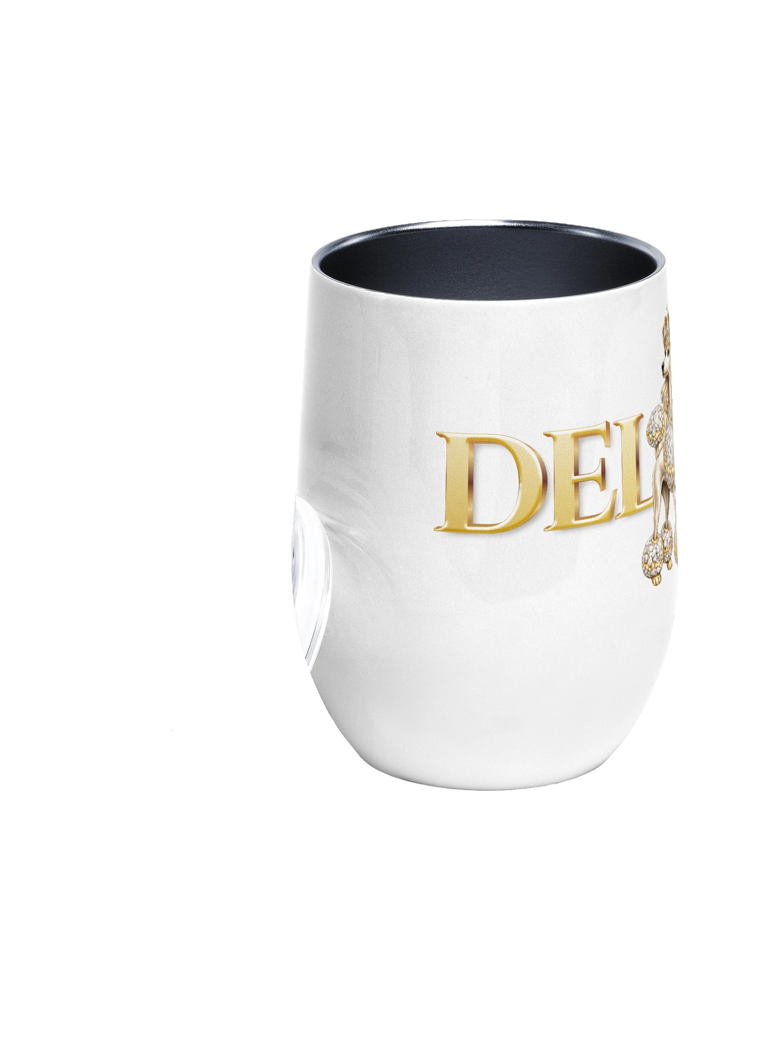 Deluxe White Poodle Wine Tumber product image (3)