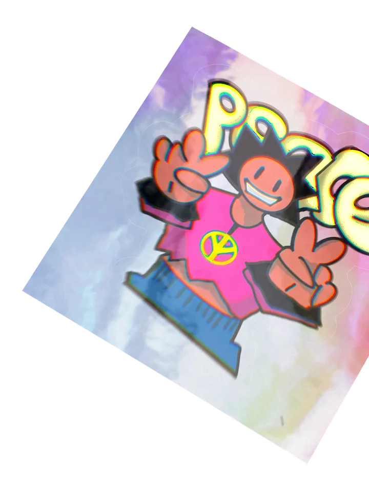 WRLD P34C3 Holo-Sticker product image (3)