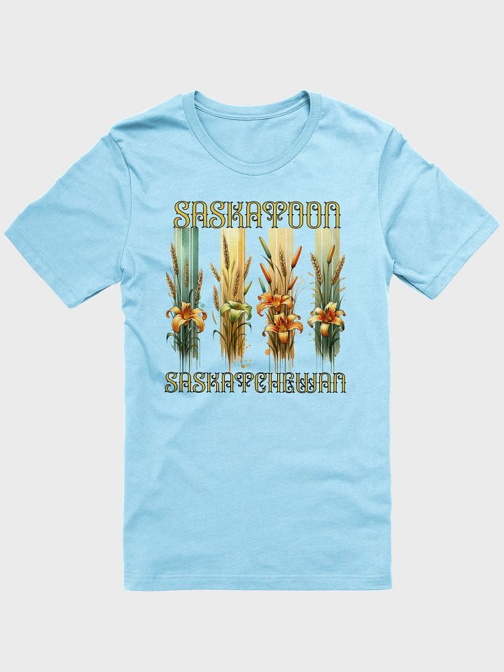 Saskatoon Saskatchewan 4 Vertical Tiger Lily Wheat T-Shirt product image (1)