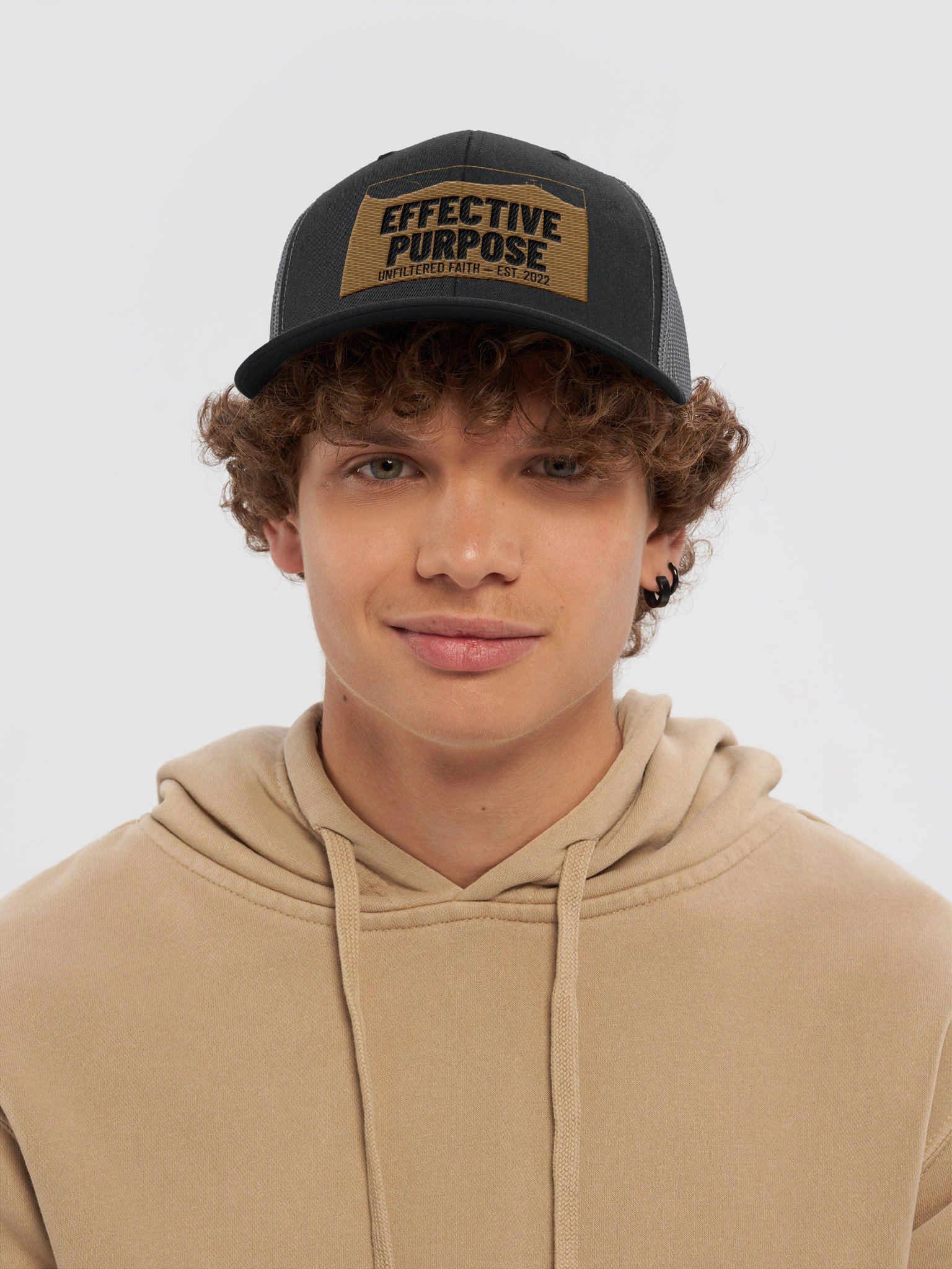 Unfiltered Faith Trucker Hat (Rustic Design) product image (5)