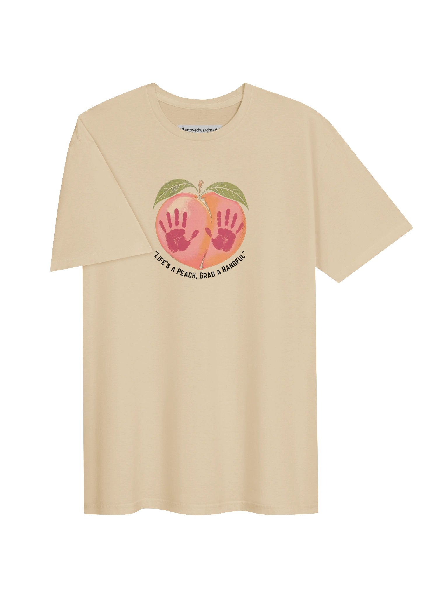 Handprint Peach Graphic Tee product image (9)