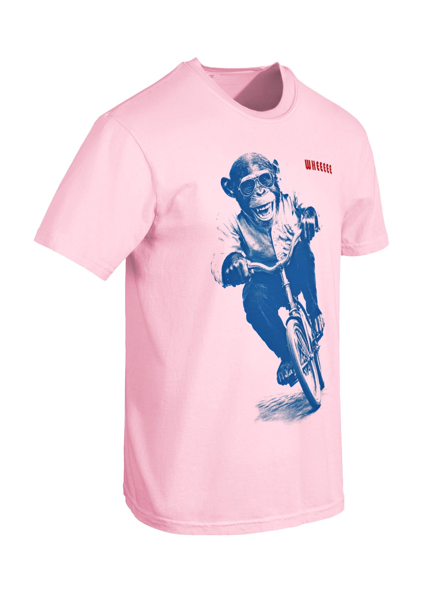 WHEEEEE Chimp Riding Bicycle | Heavyweight Graphic Tee product image (14)