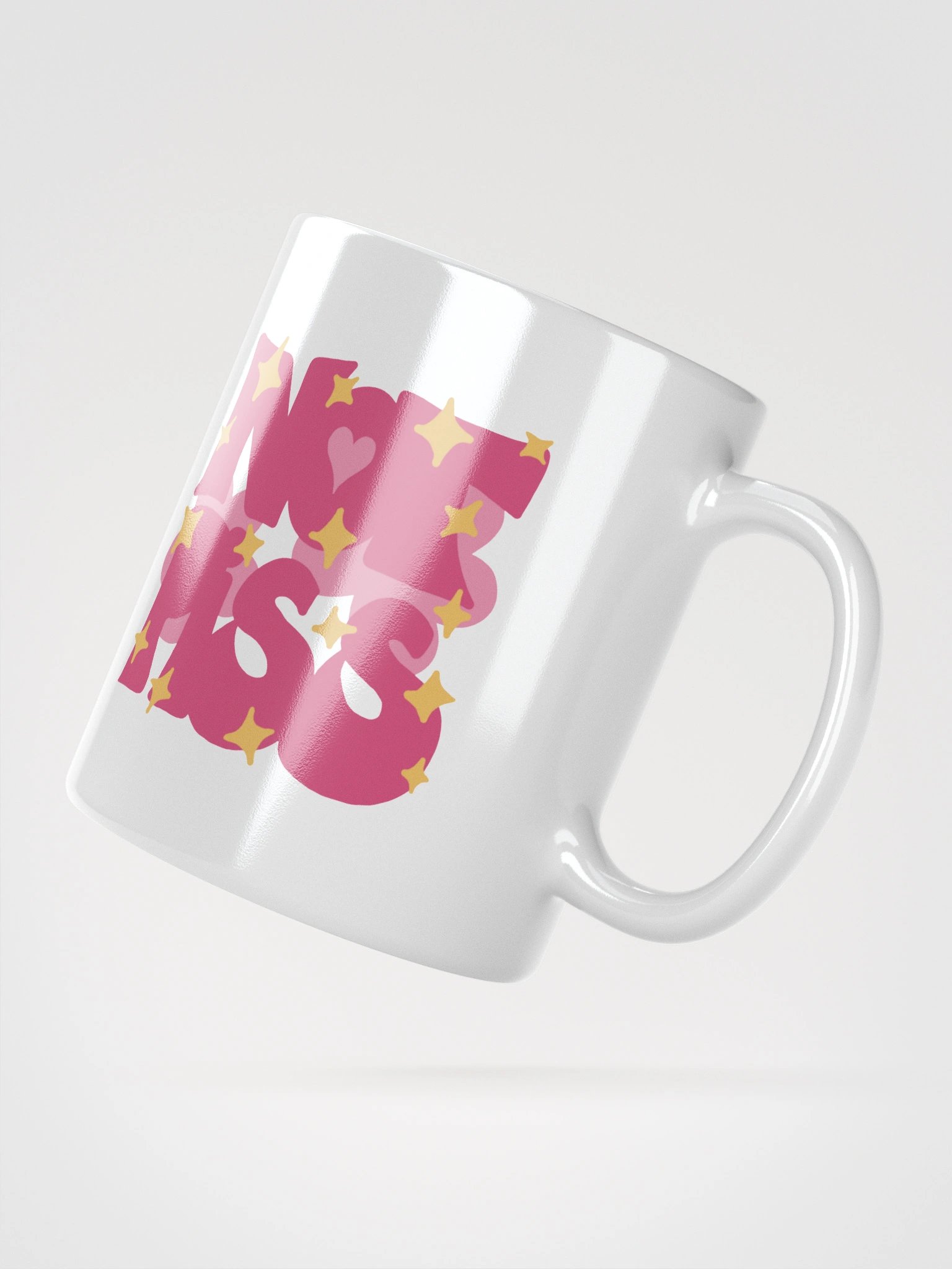 super normal cute pink design on a mug product image (2)