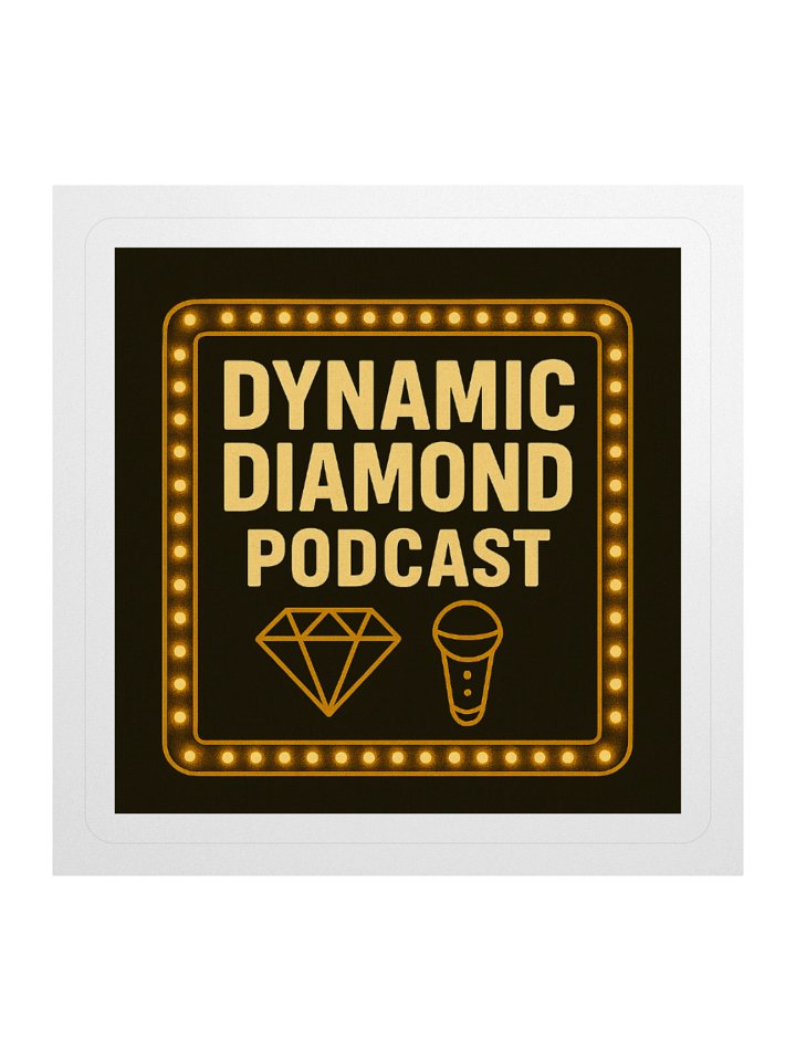 Dynamic Diamond Podcast Sticker product image (1)