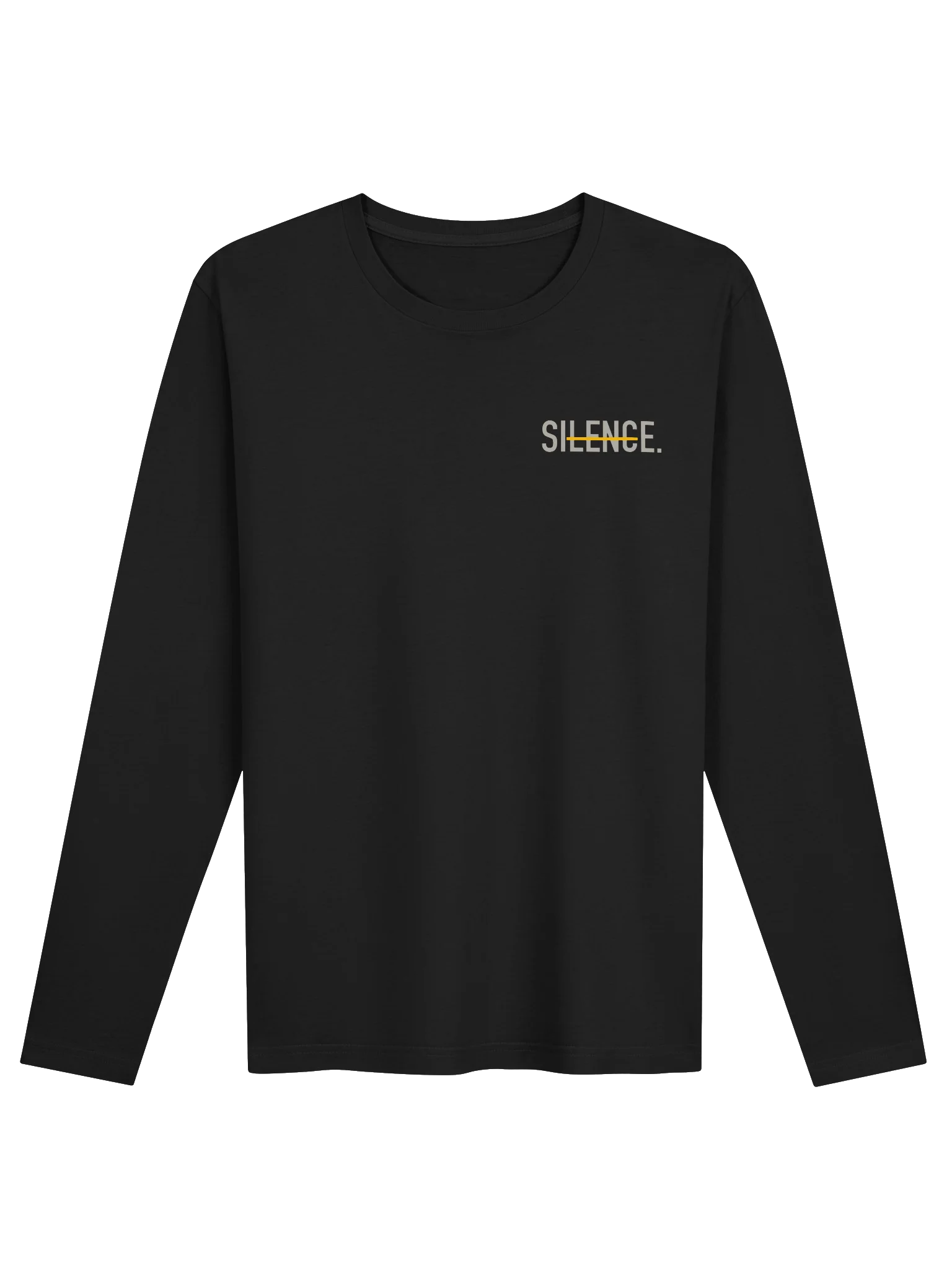 SILENCE. Minimal Graphic Long Sleeve Crew product image (1)